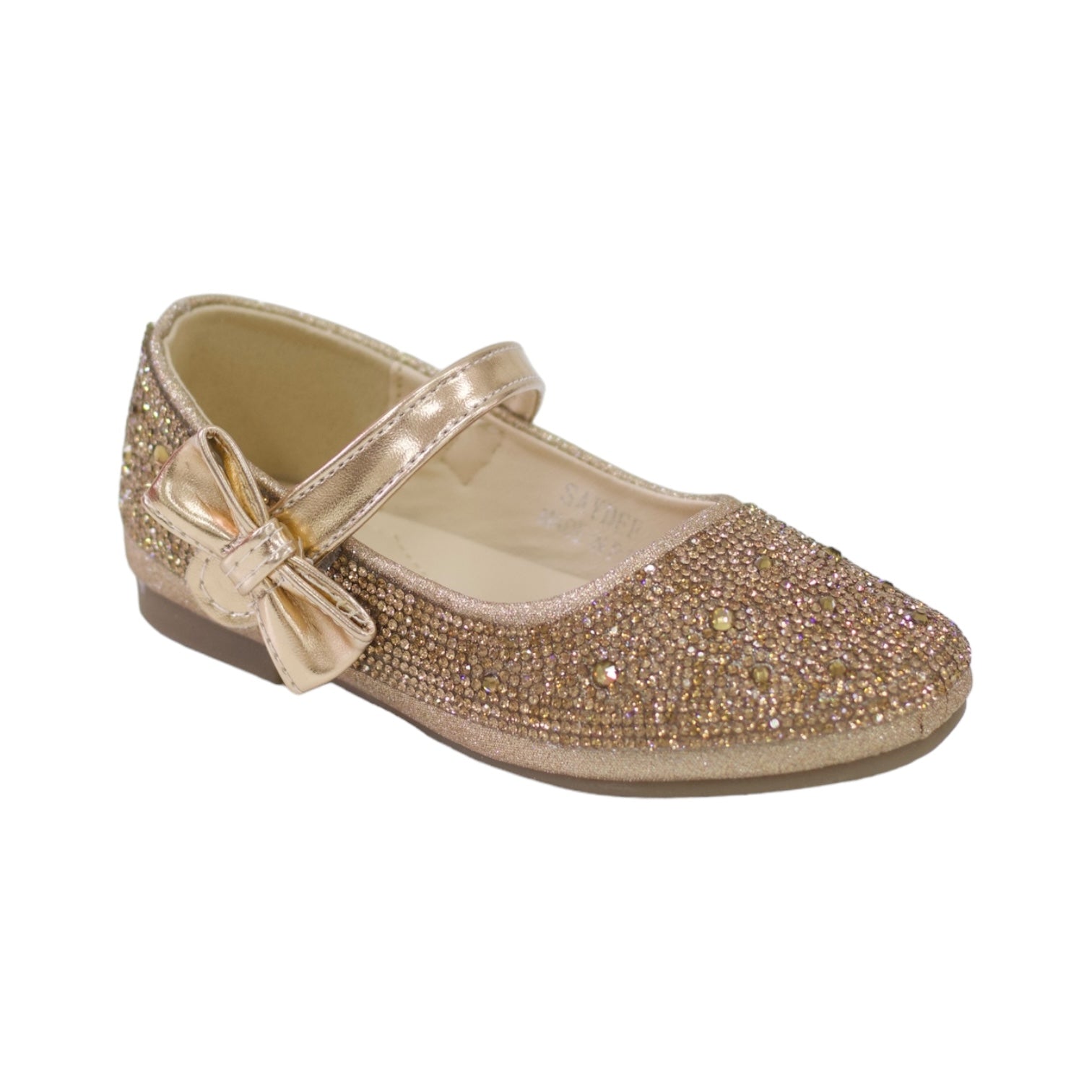 Saydee inf girls diamante ballarina champagne