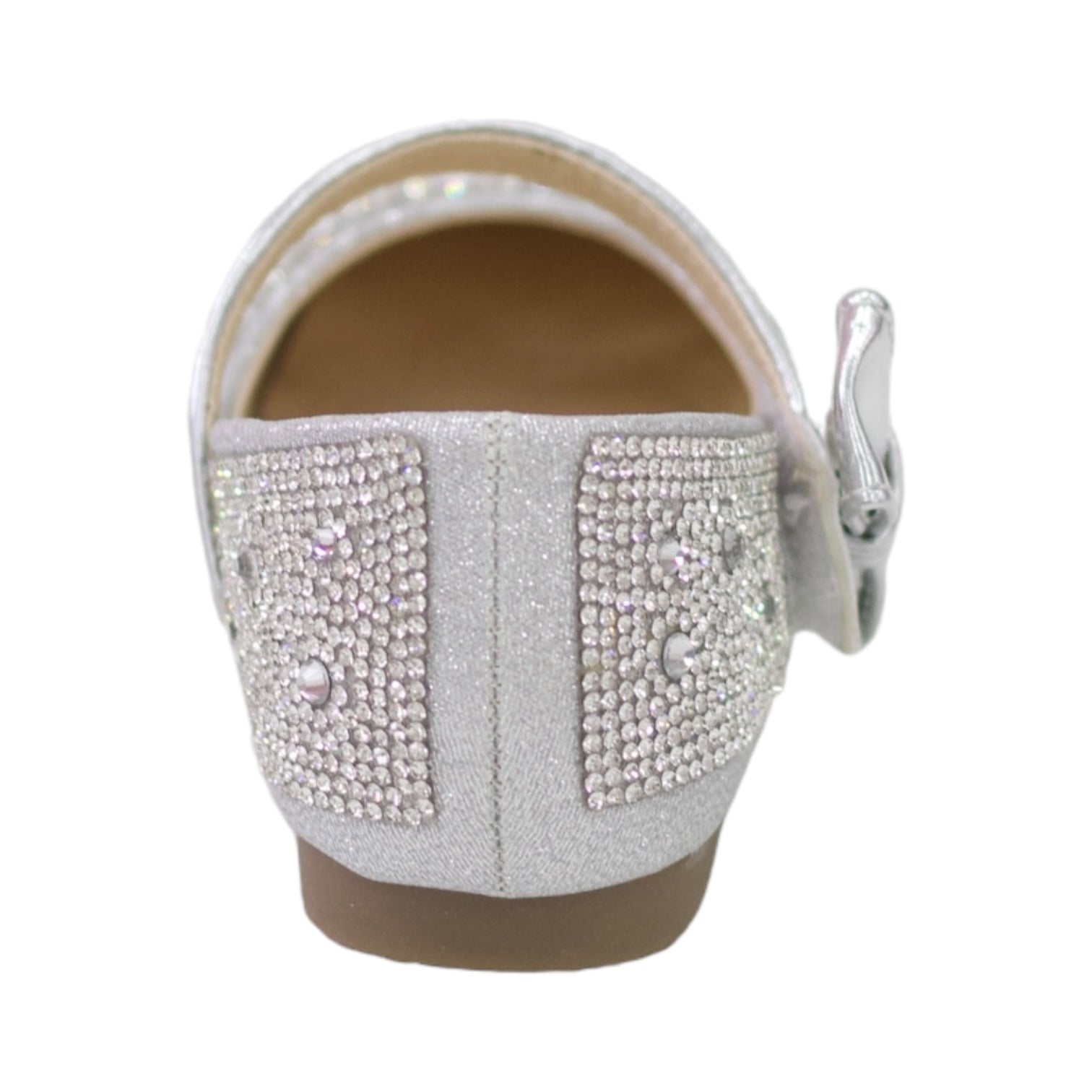 Saydee inf girls diamante ballarina silver