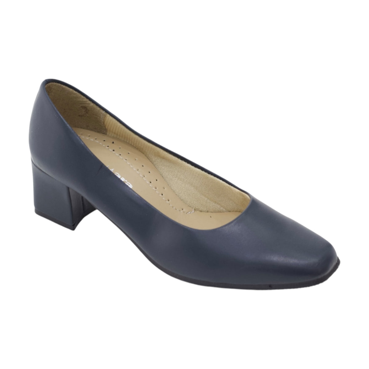 Local basic comfort 5.5cm heel court shoe ideal for school & work