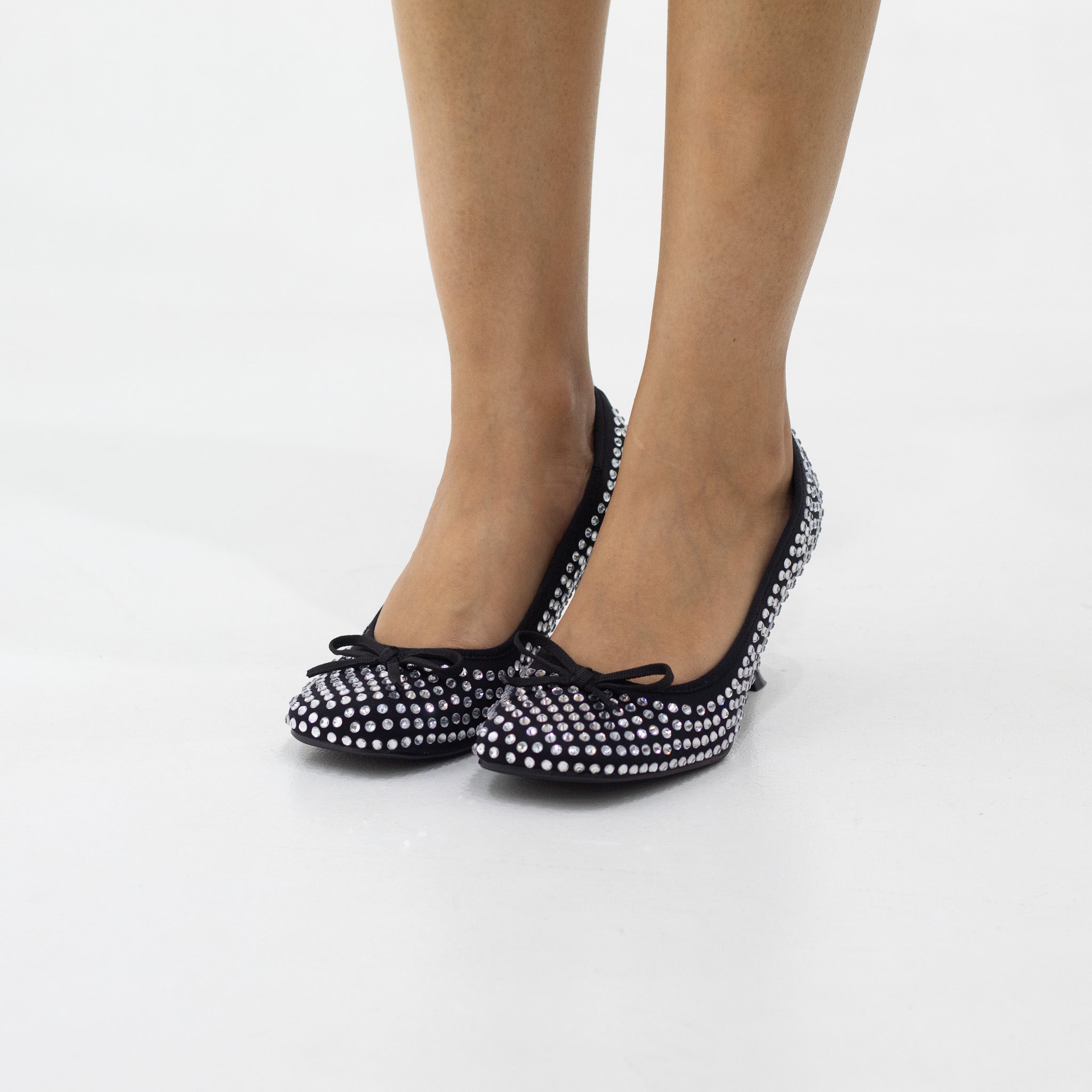 Agneta satin glamorous rhinestone adorned 7cm heel court