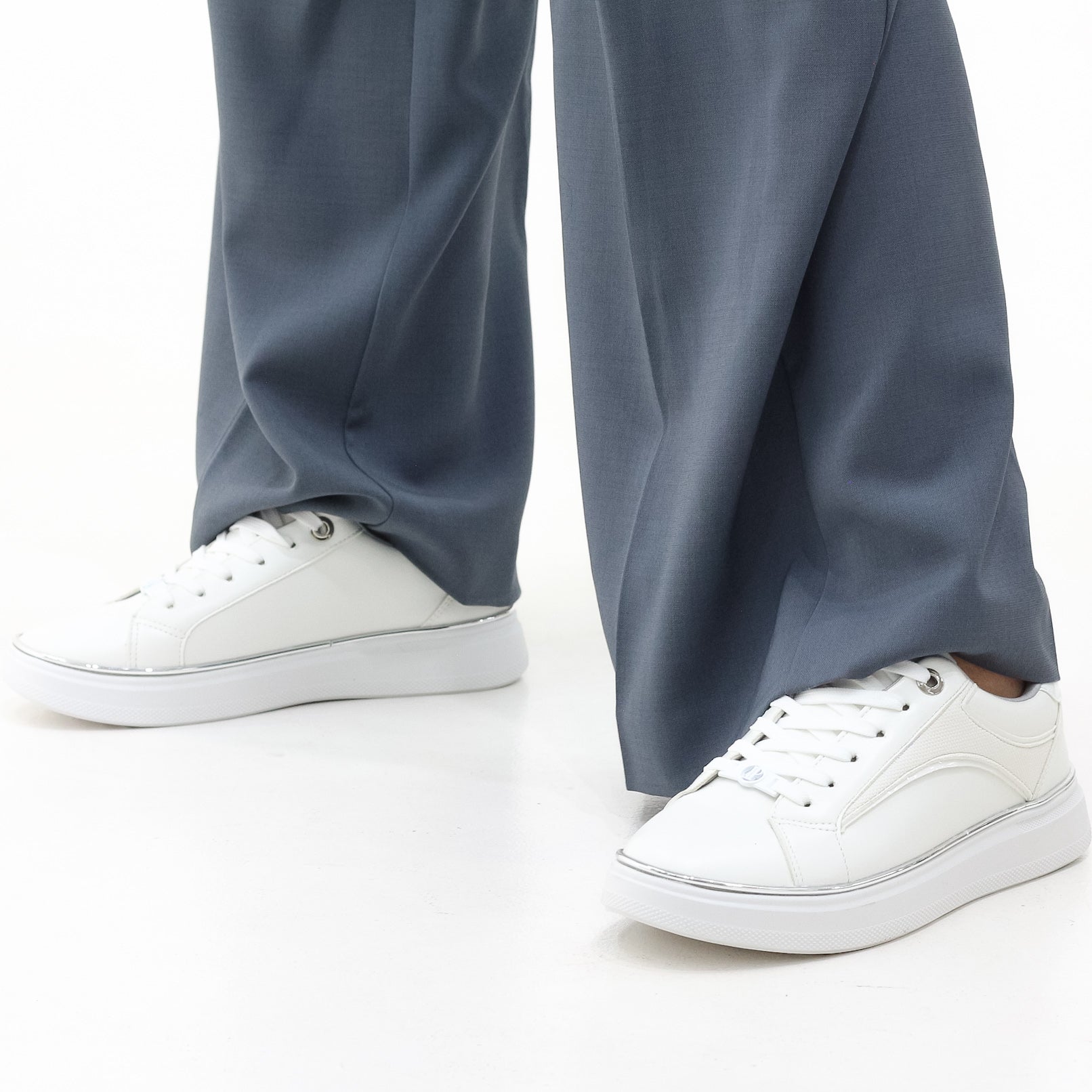 Karsyn lace-up sneakers with gold trim