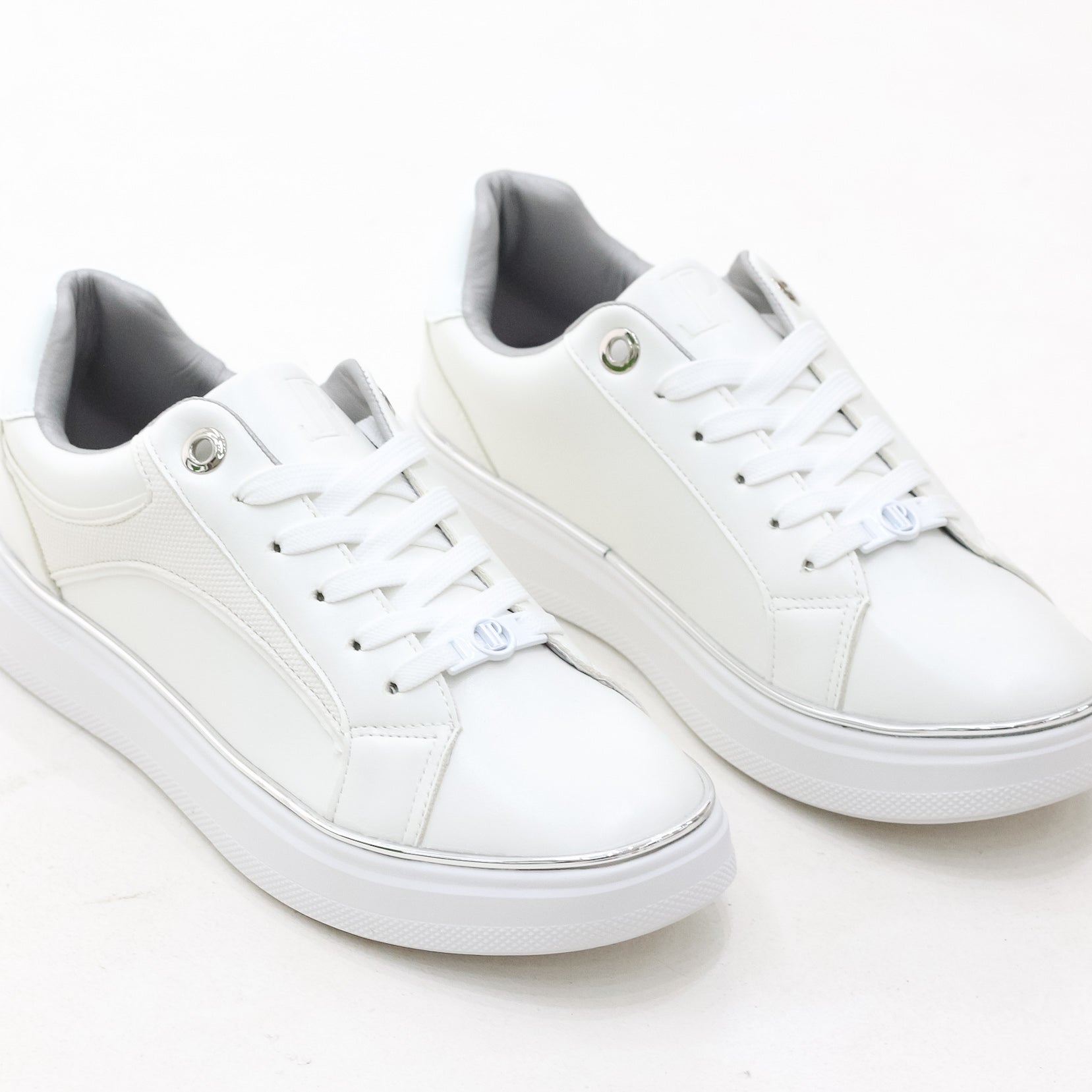 Karsyn lace-up sneakers with gold trim