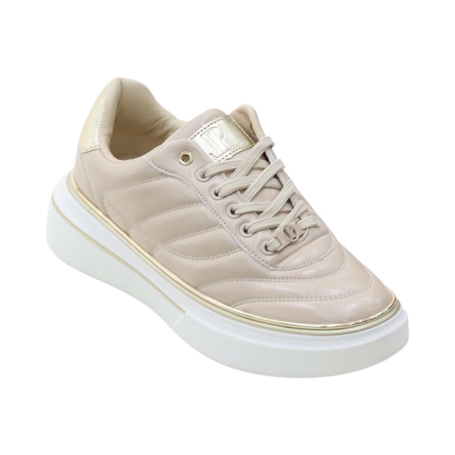 Ambey lace-up with stripe detail and gold eyelets sneaker