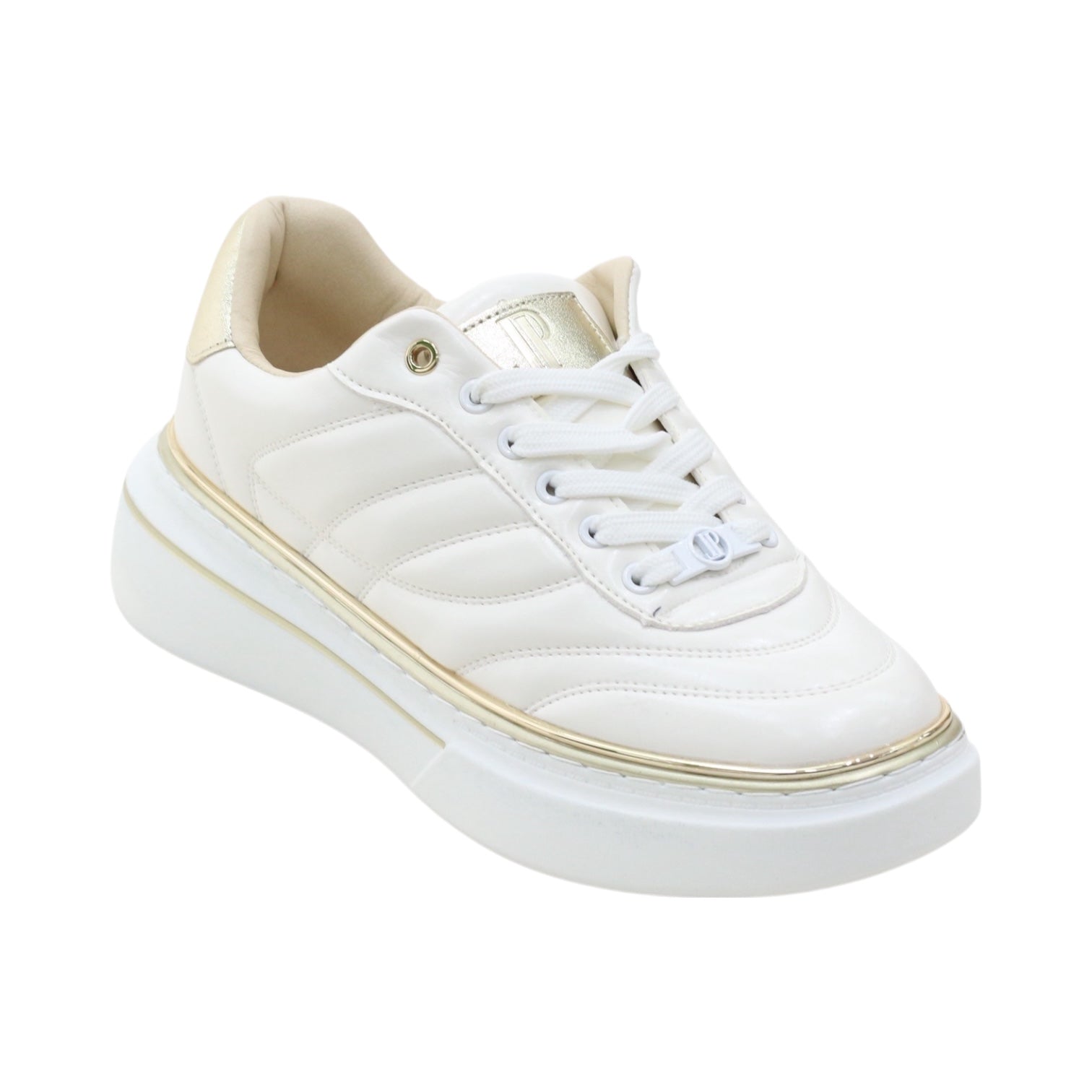 Ambey lace-up with stripe detail and gold eyelets sneaker