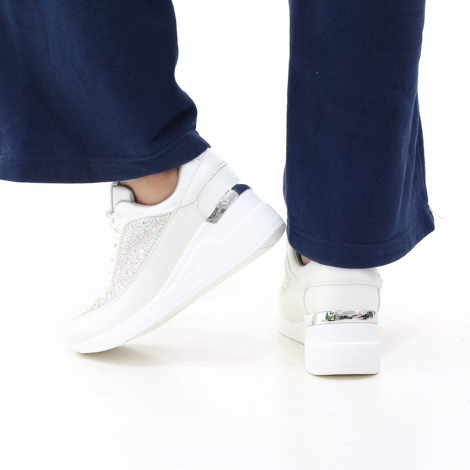 Almeda diamante embellished lace-up sneaker