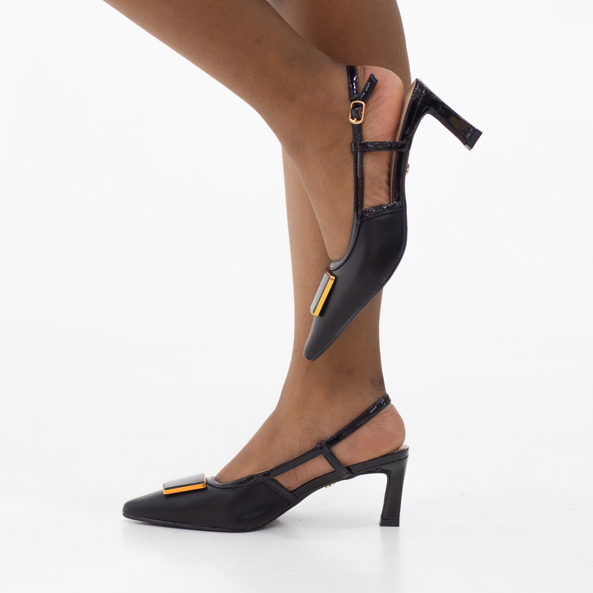 Musk slingback 6.5 cm heel with pointed toe