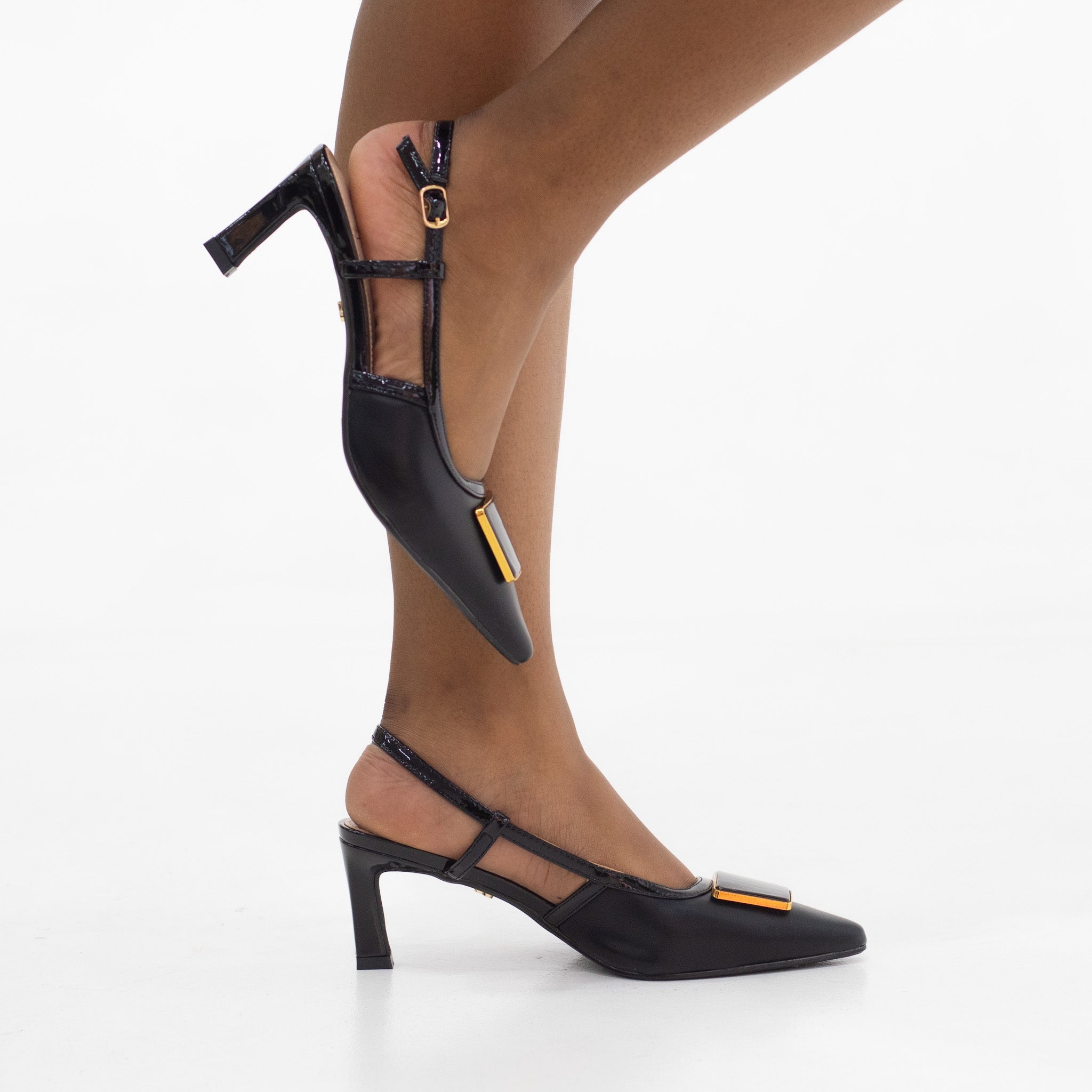 Musk slingback 6.5 cm heel with pointed toe