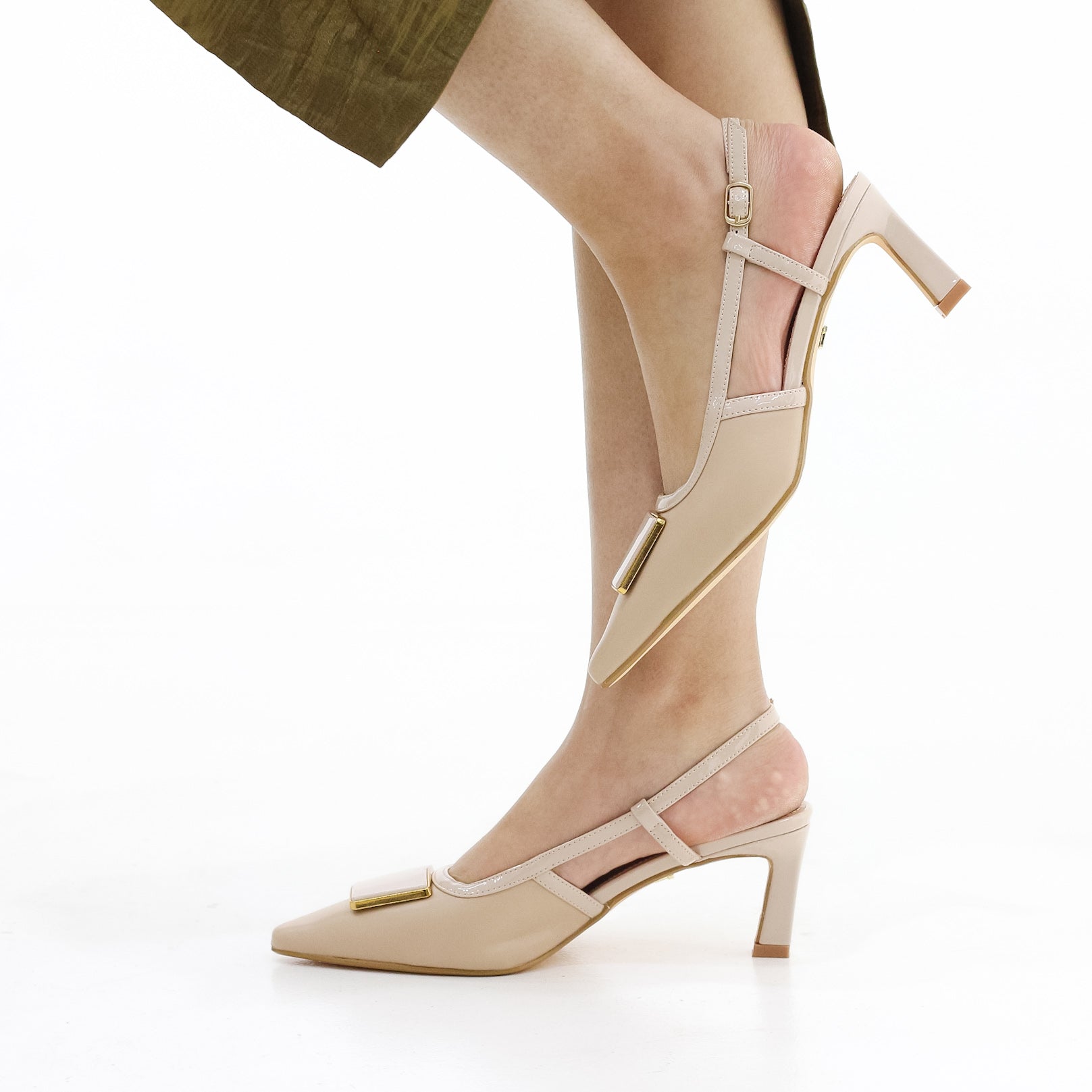 Musk slingback 6.5 cm heel with pointed toe