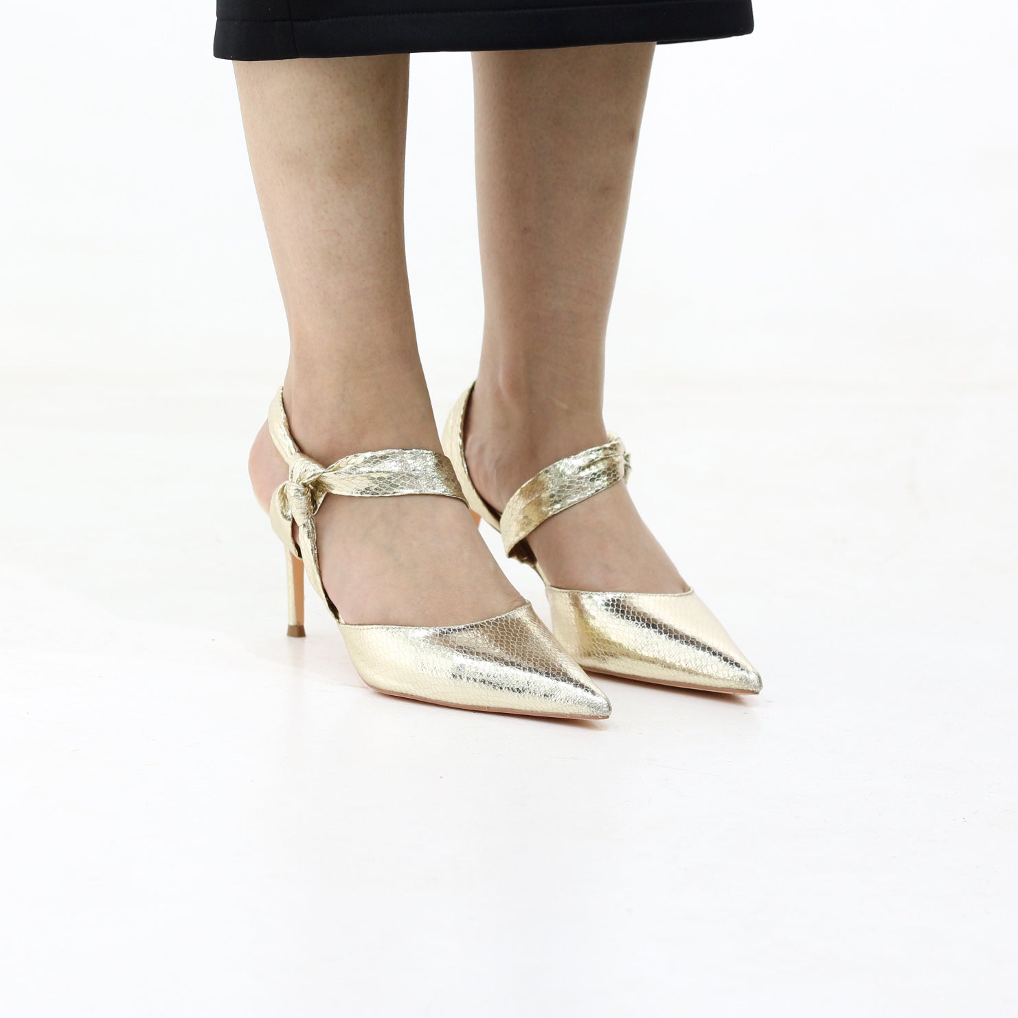 Kenna stiletto 8.2cm heel with metallic finish