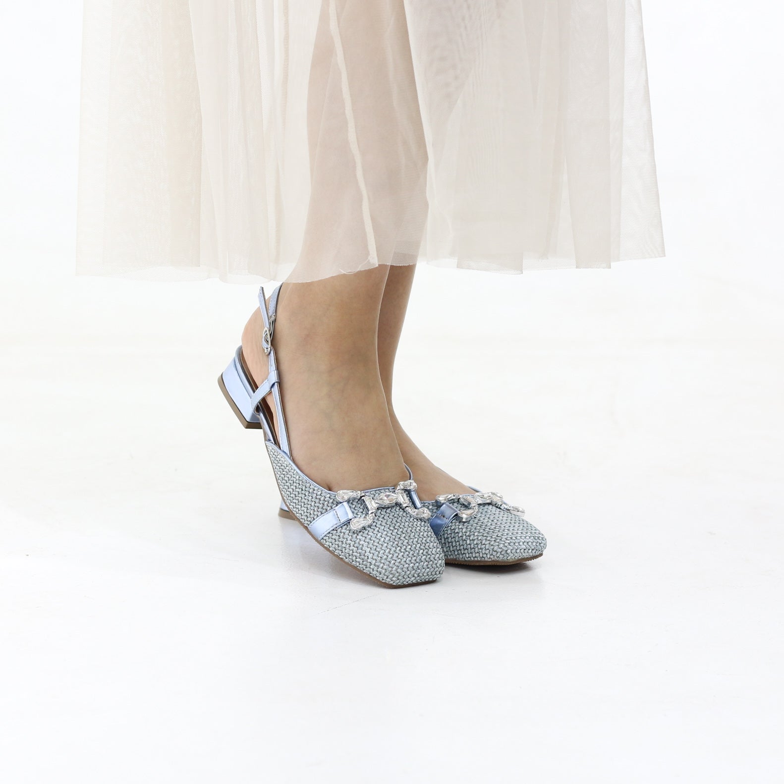 Cloud Low block heel slingback
