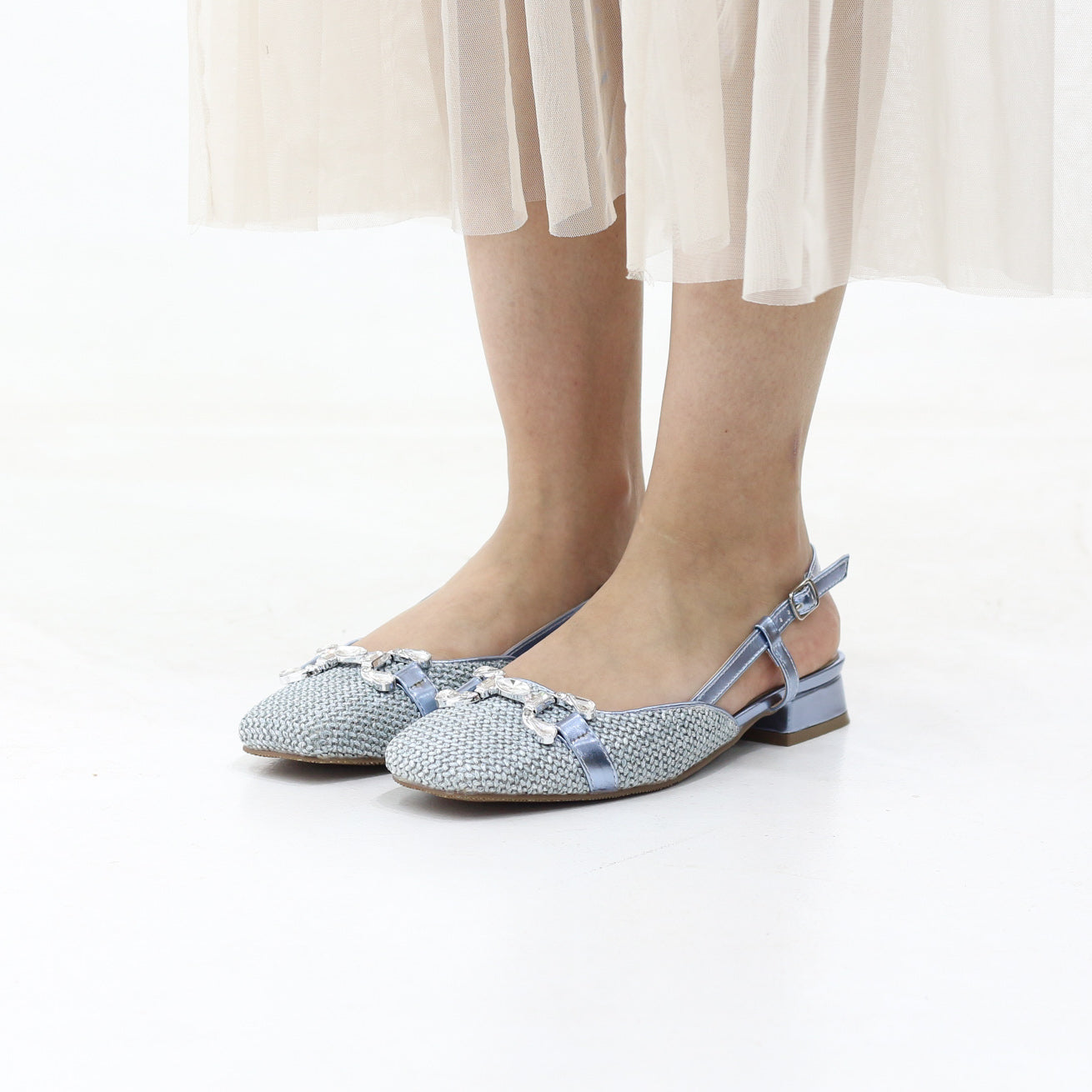 Cloud Low block heel slingback