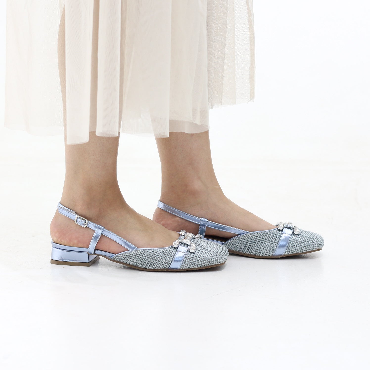 Cloud Low block heel slingback