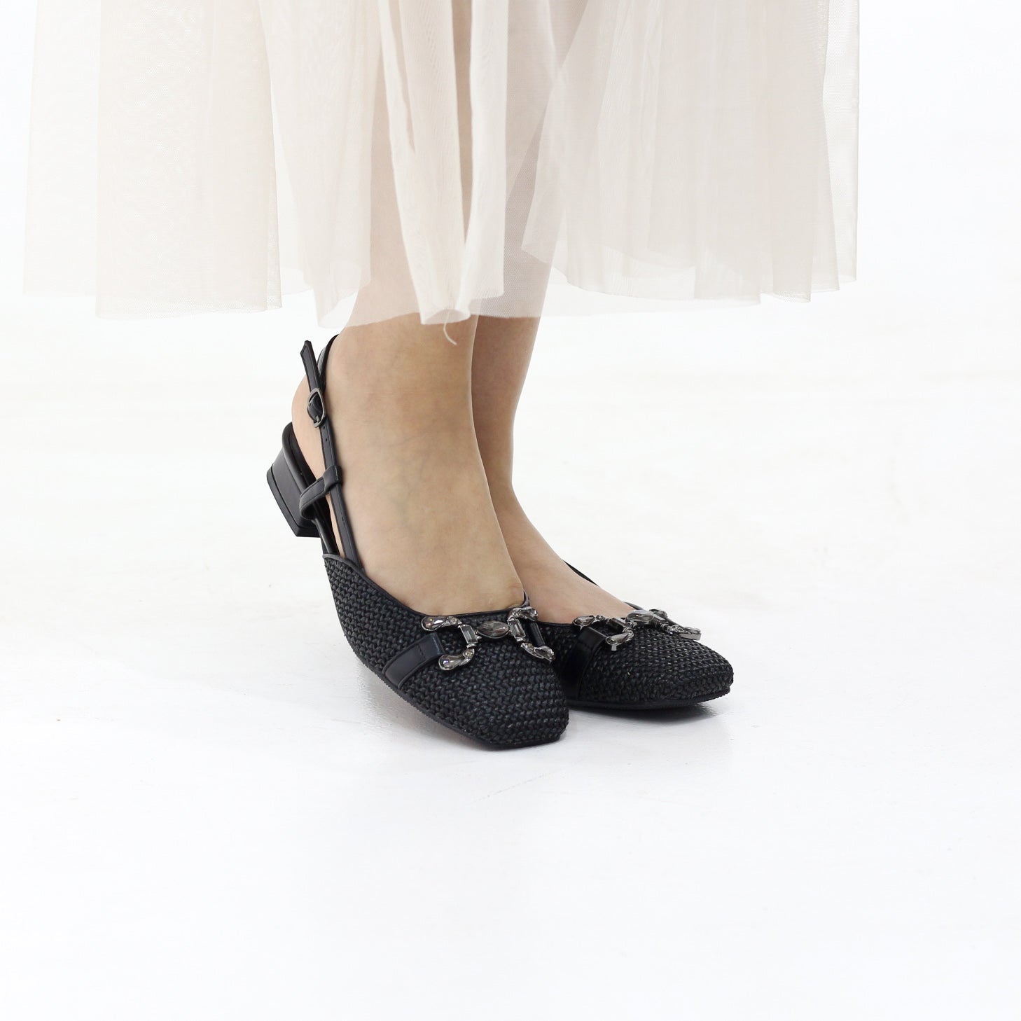 Cloud Low block heel slingback