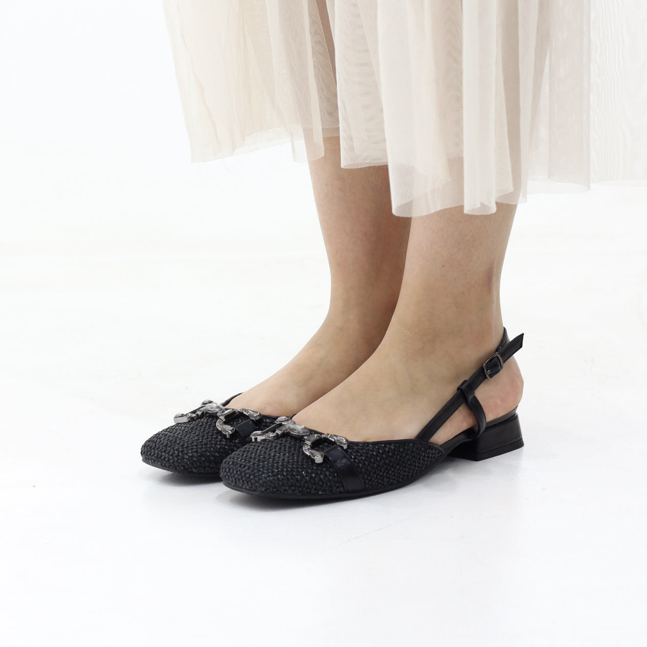 Cloud Low block heel slingback