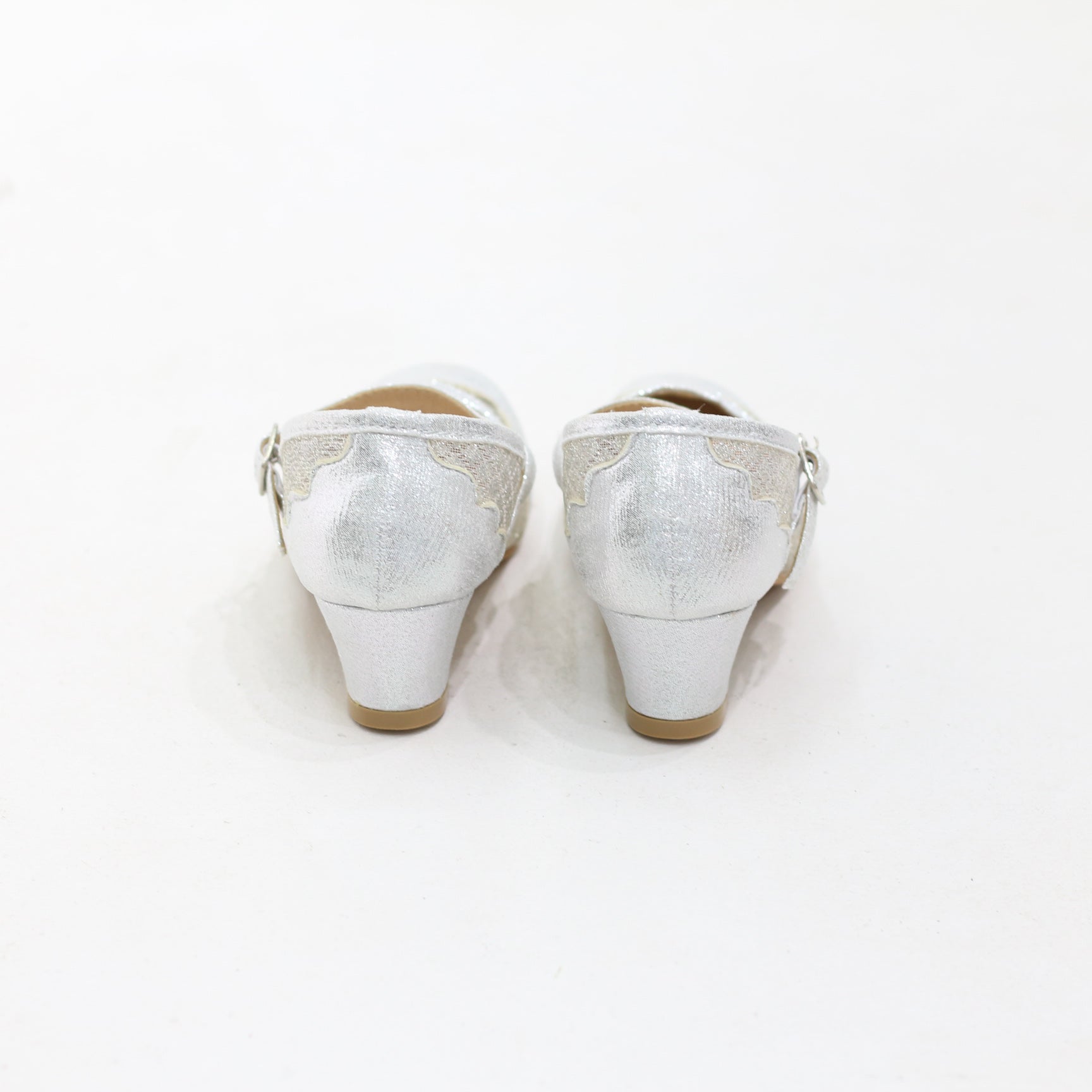 Song elegant shimmer strap girl pumps