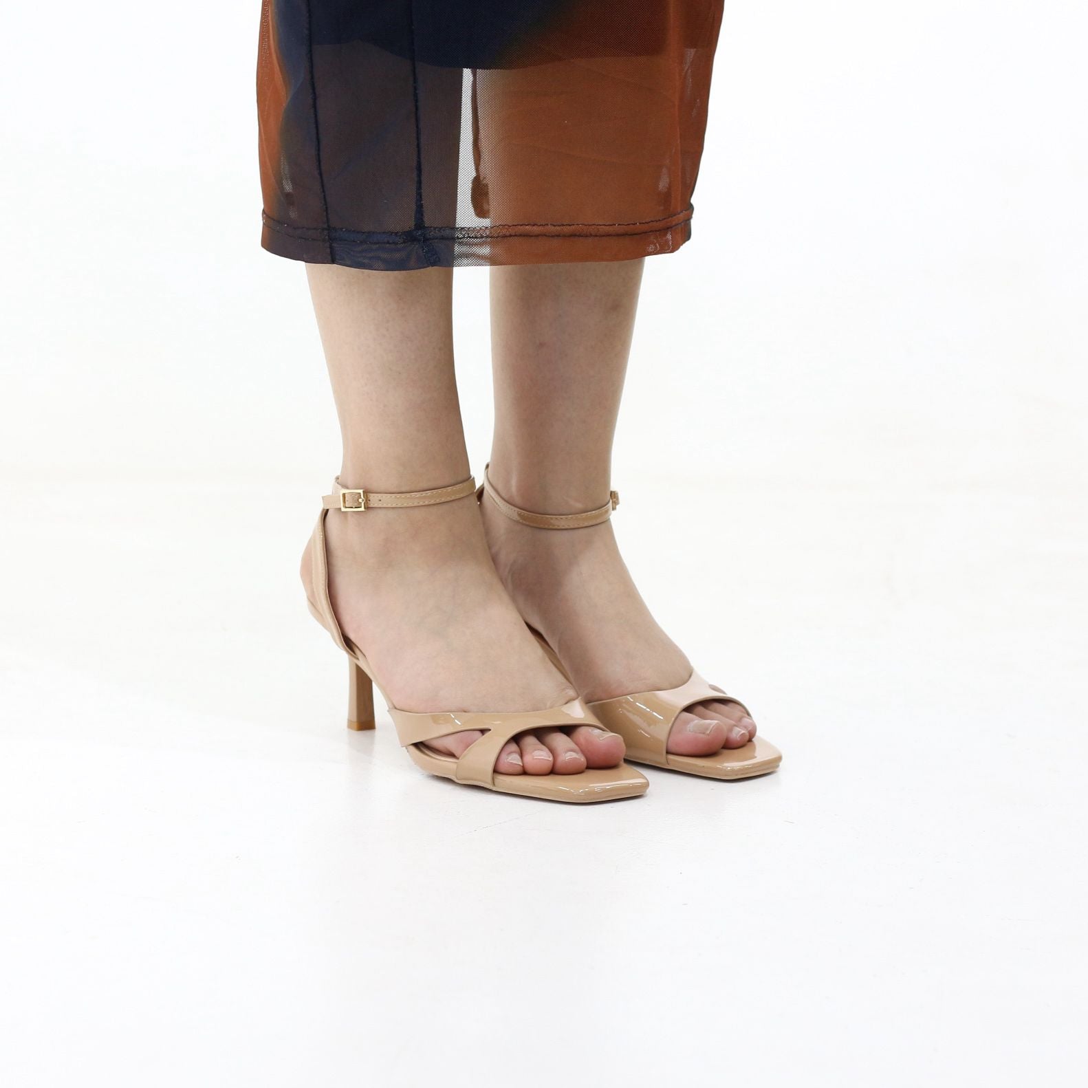 Zahara stiletto heel with patent finish