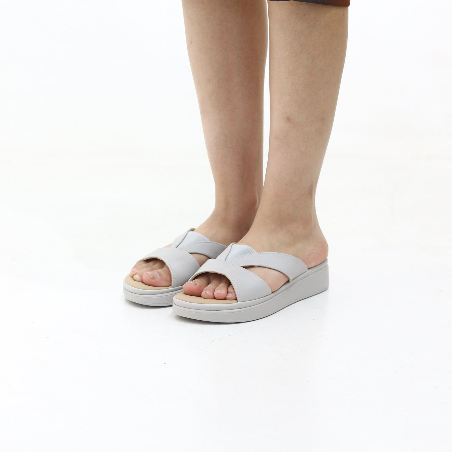 Patsi wedge sandals criss-cross strap