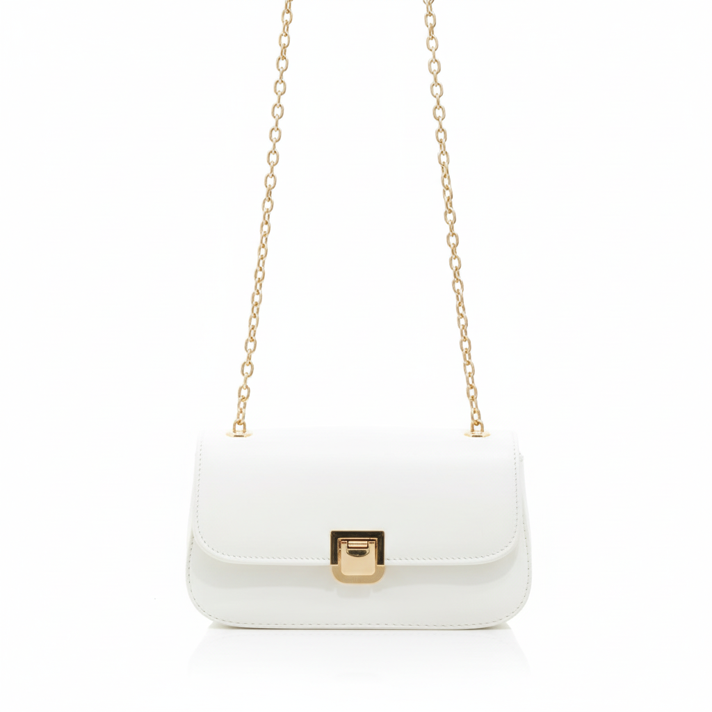 Rutile elegant shoulder bag with gold chain strap
