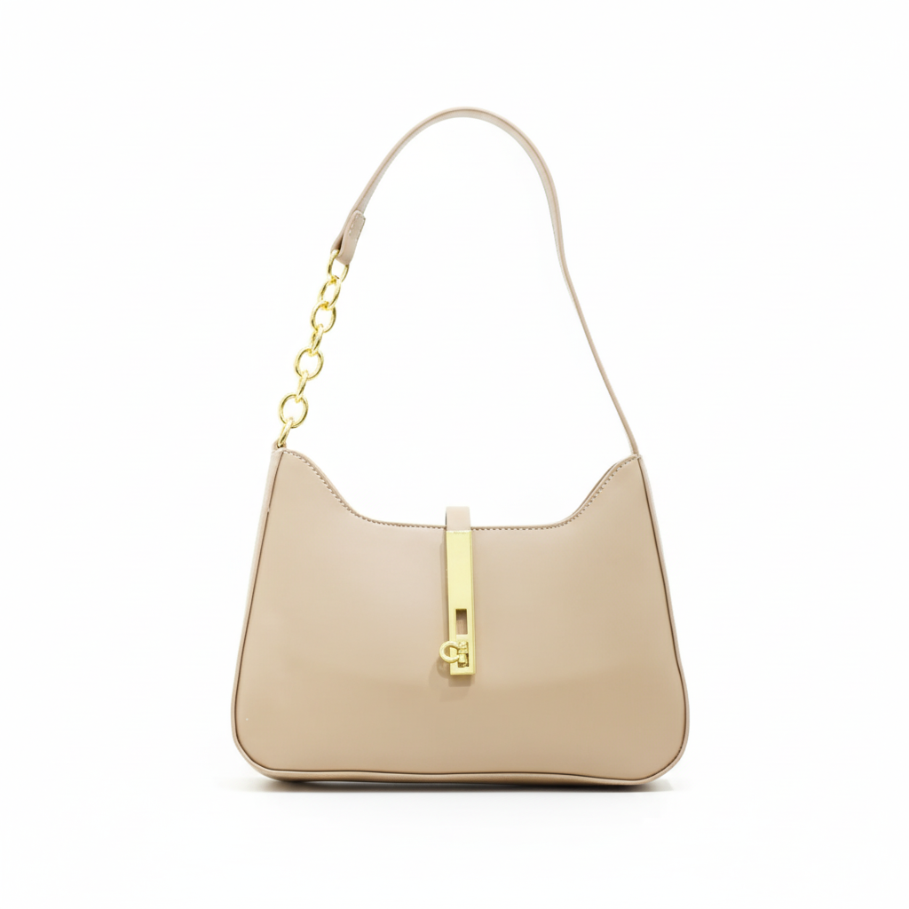 Tyria minimalist shoulder bag with clasp