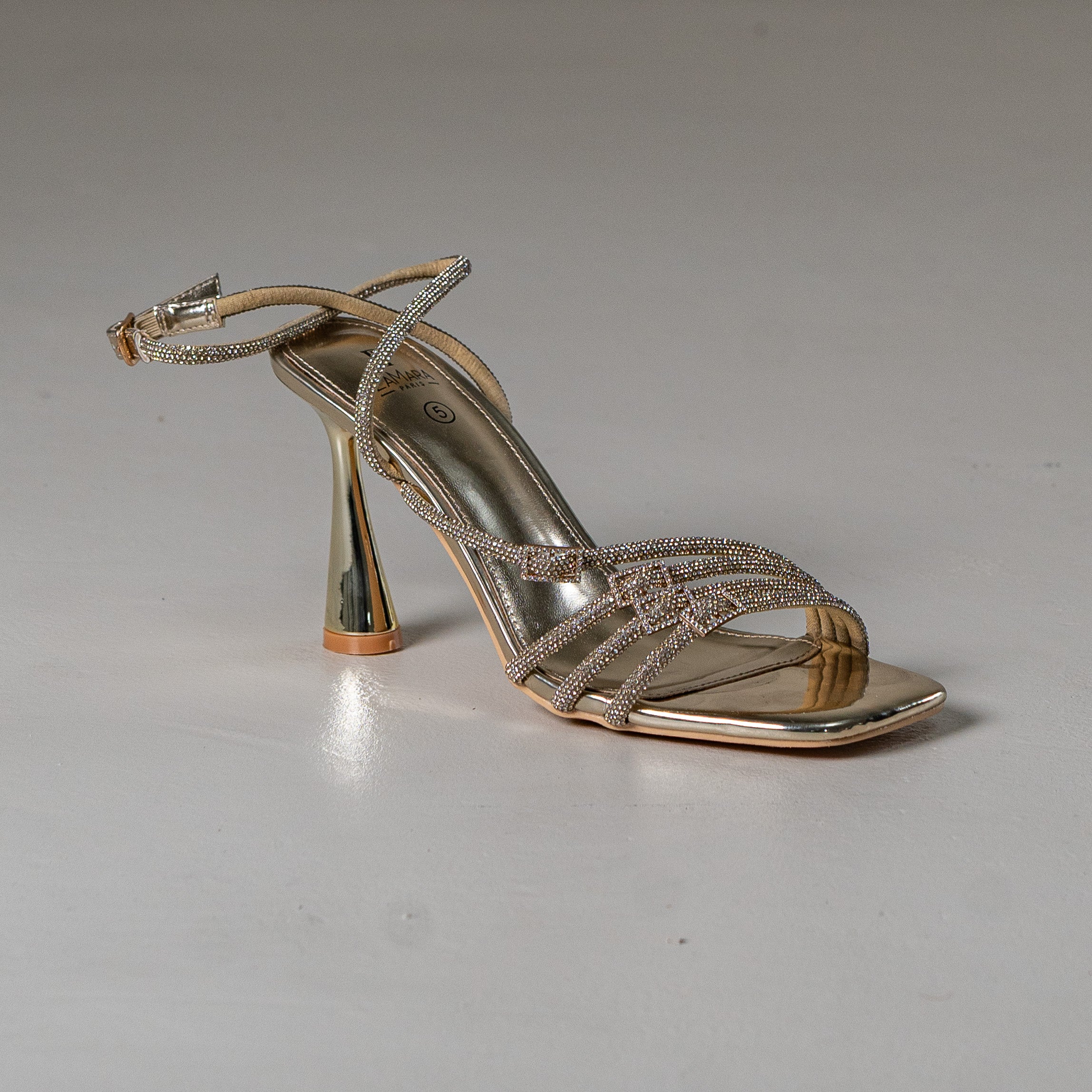 Senna strappy 9cm high heel sandal