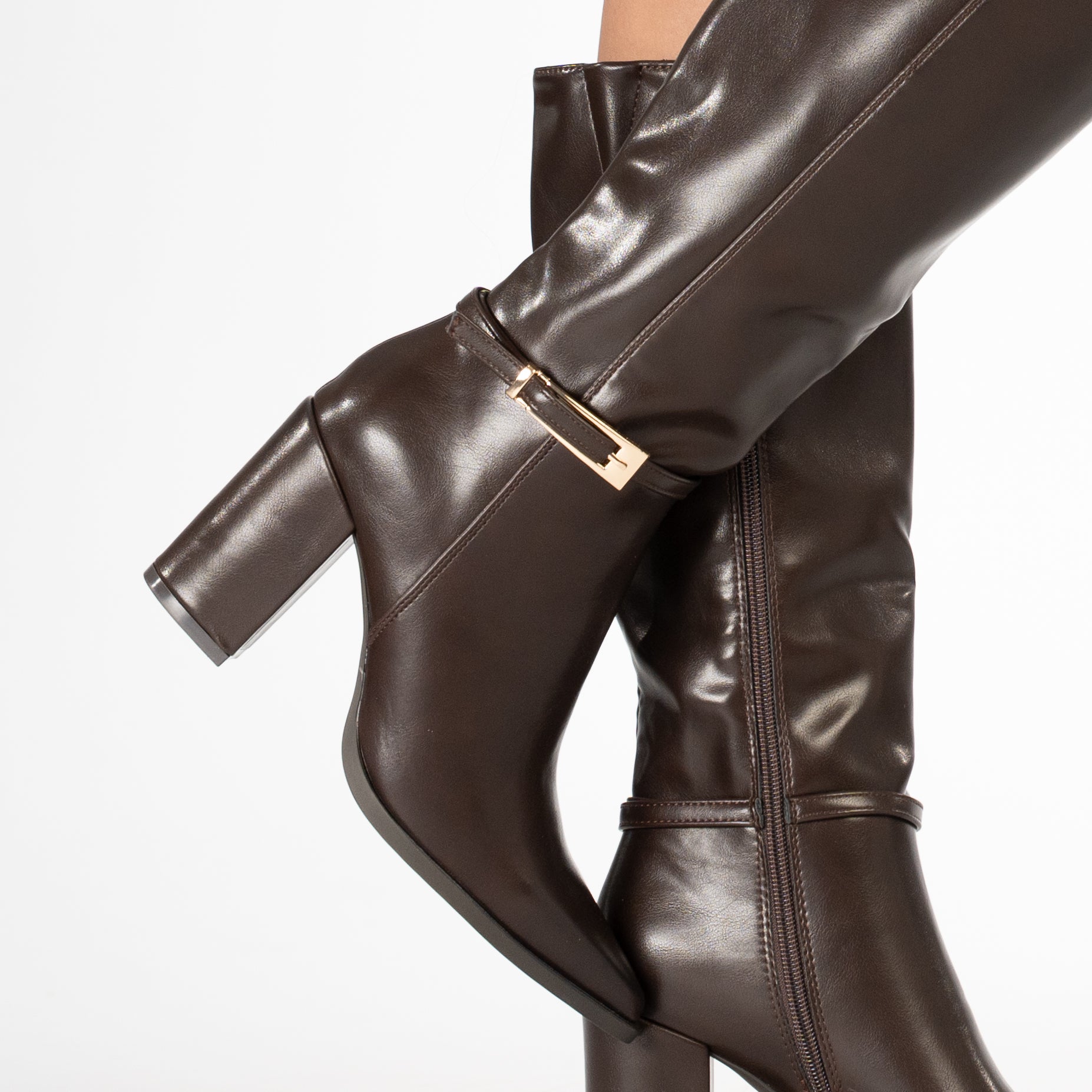 Polina women's knee-high leather boots