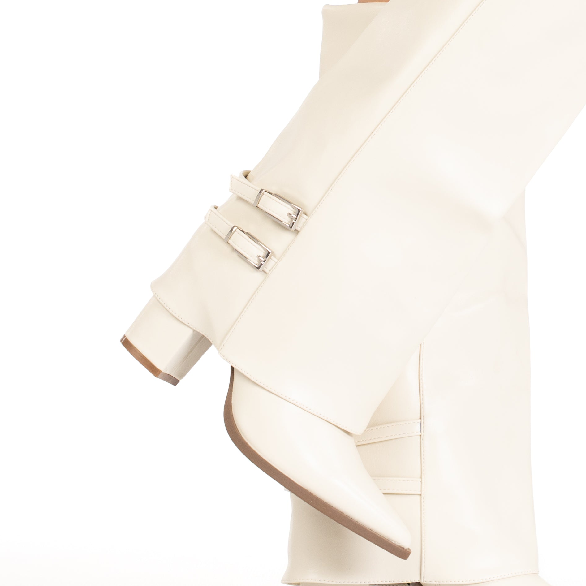 Monda women's sleek glossy knee-high riding boots