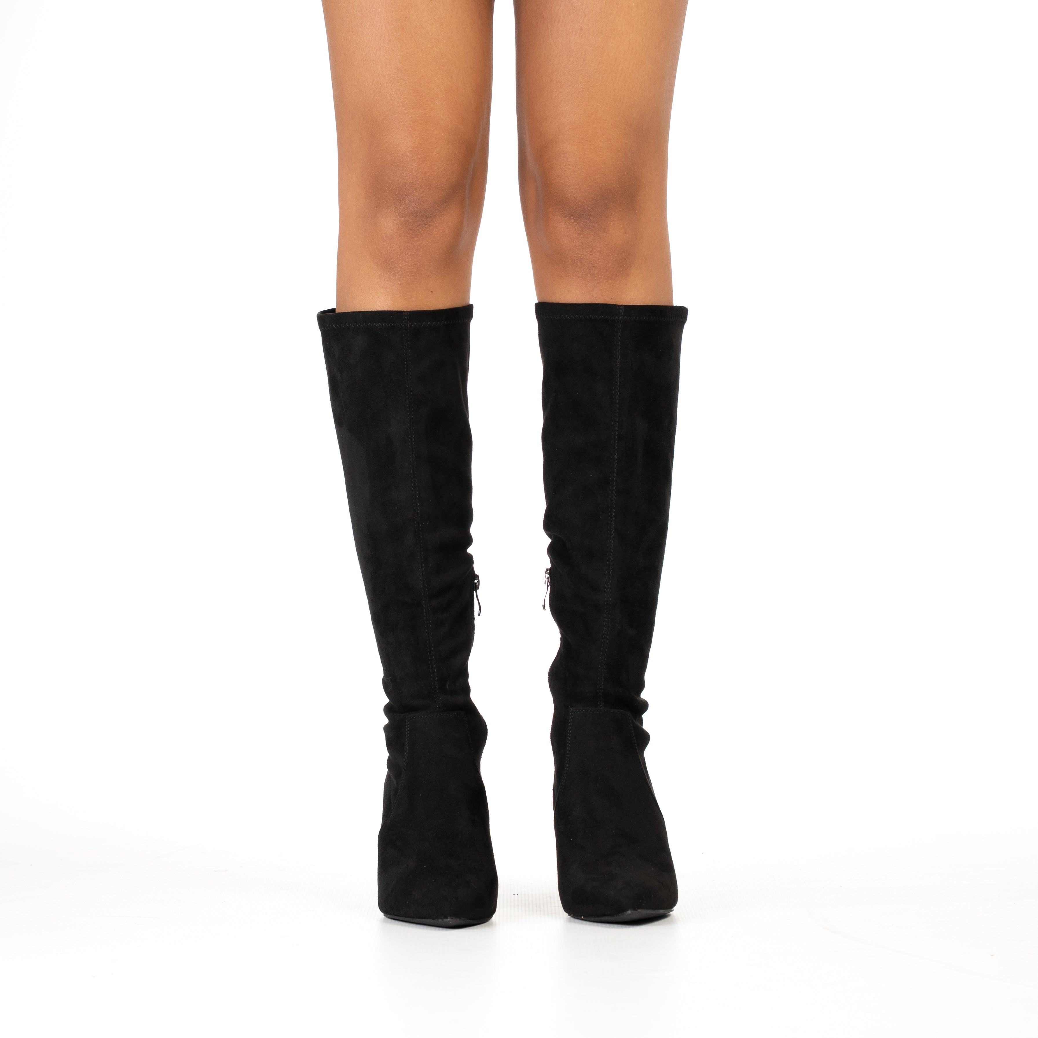 Mabs women's elegant knee-high heeled boots