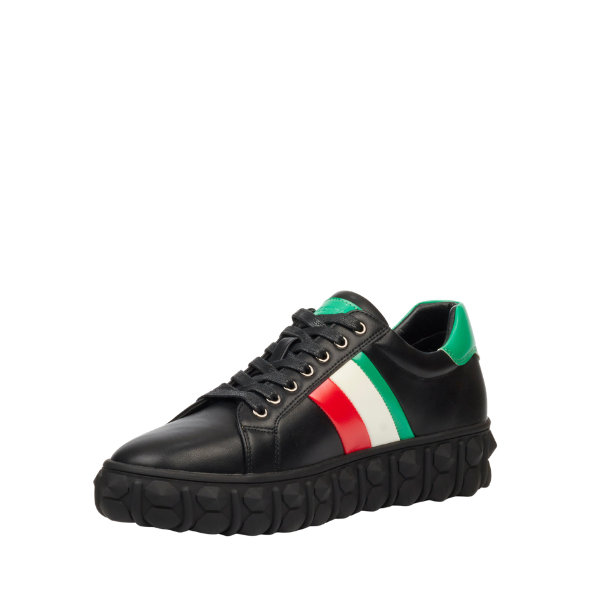 Mazerata Pigale14 faux wax men’s sneakers