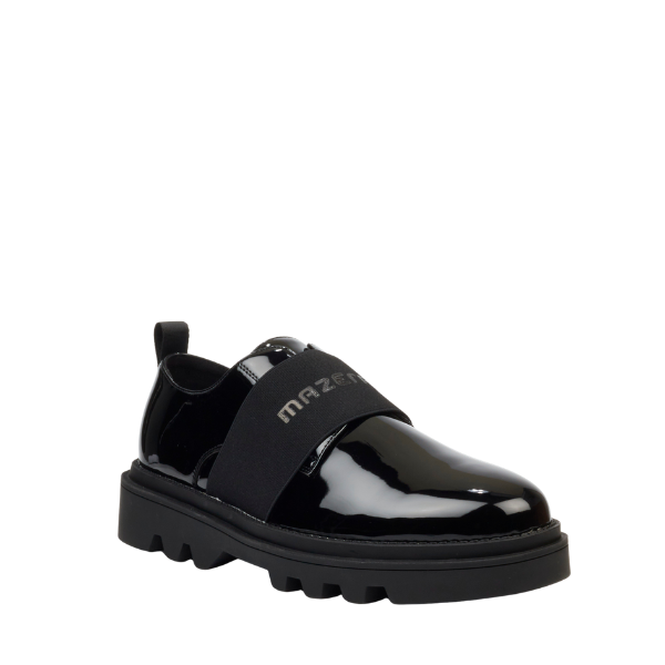 Mazerata Vinchey 55 faux patent black men’s shoes