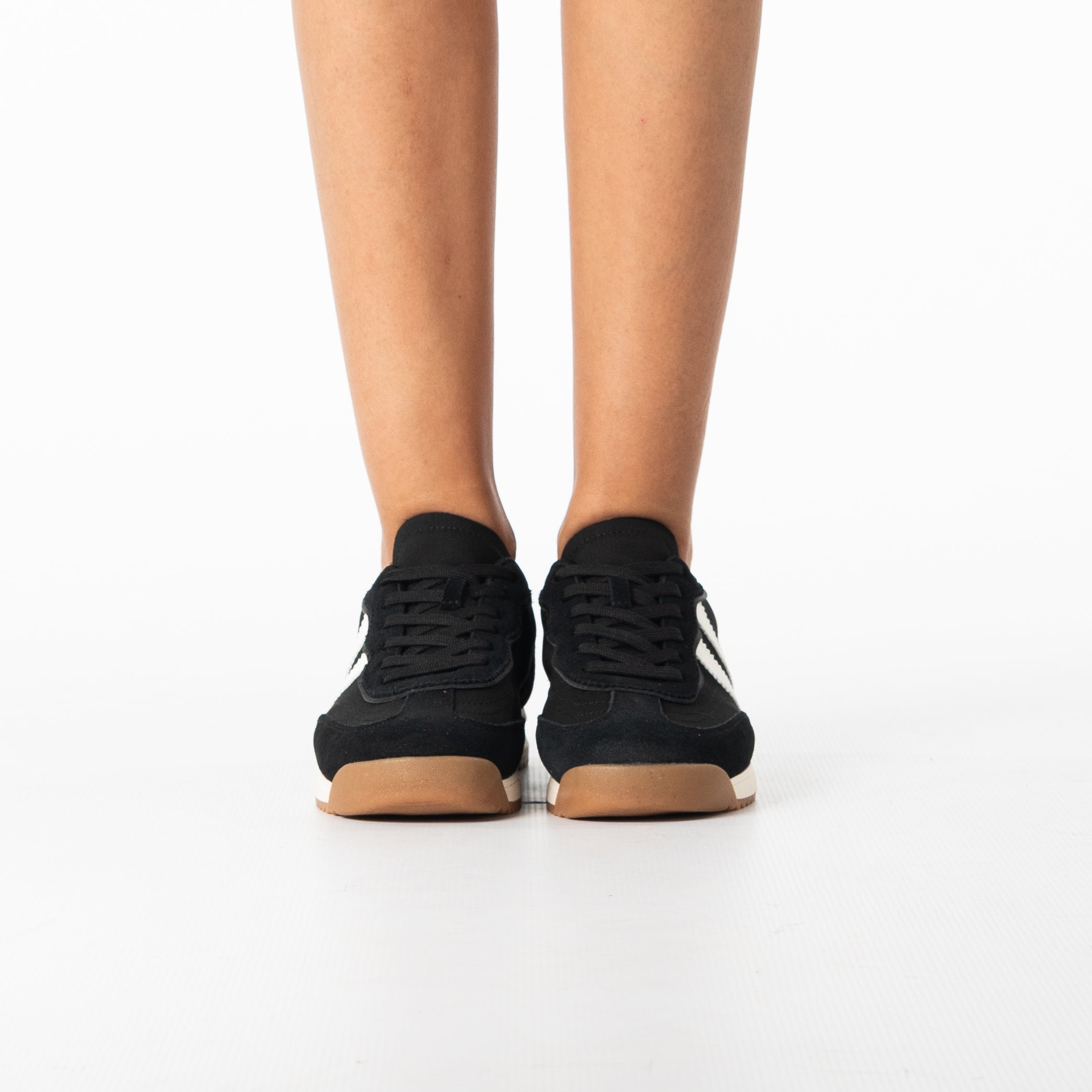 Ruth women's retro stripe sneaker with sporty style