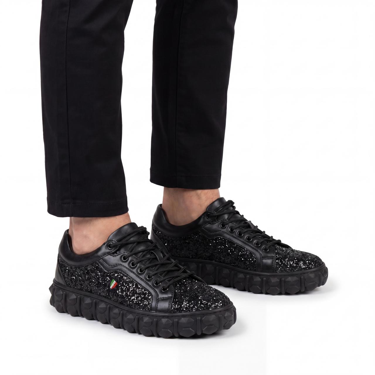Mazerata Pigale10 rhinestone men’s sneakers