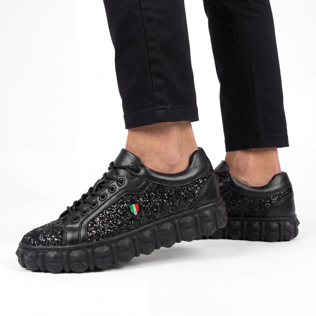Mazerata Pigale10 rhinestone men’s sneakers