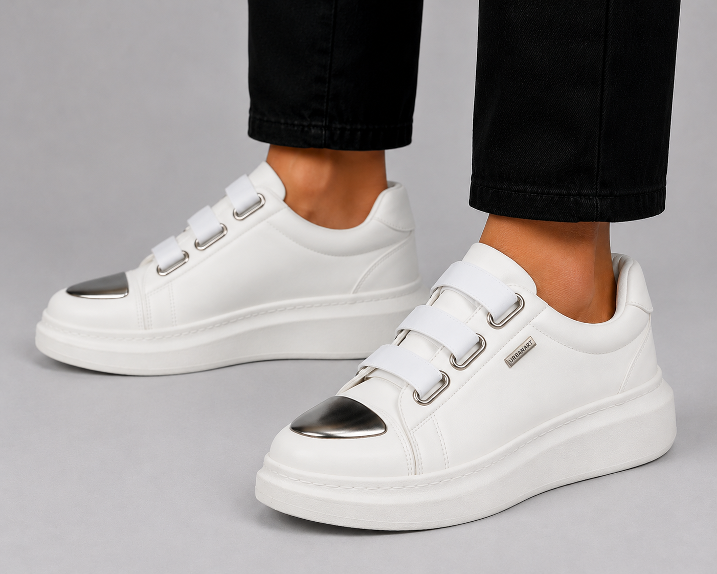 Urbanart Hype12 wax white men’s sneakers