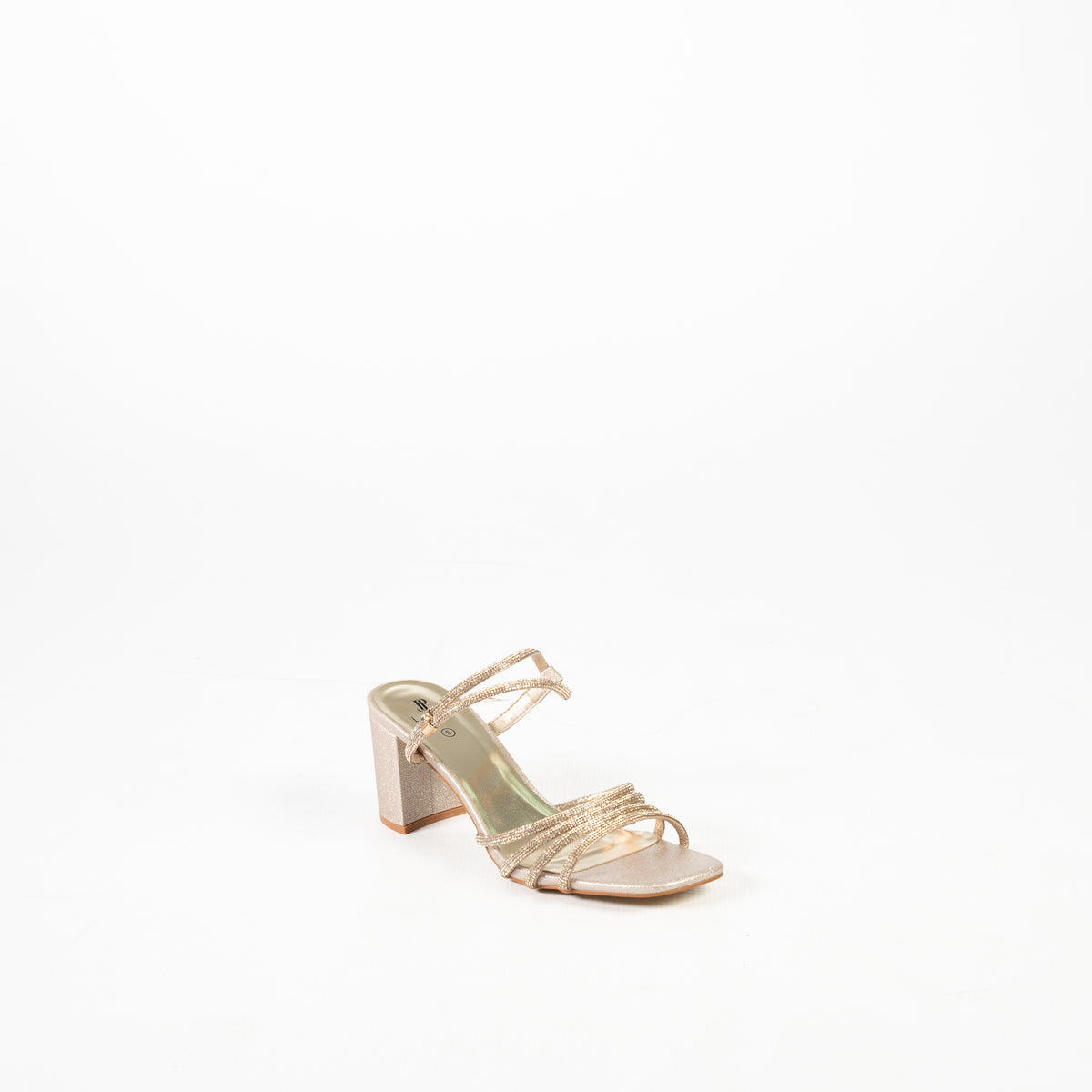 Eka women’s strappy heels feature open-toe styling