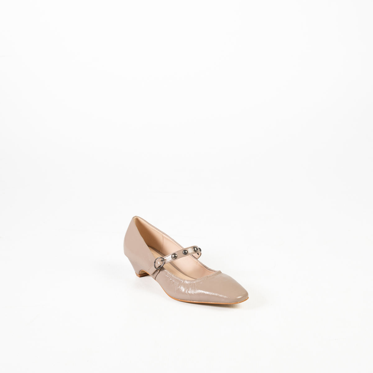 Mitra Women's pointed toe patent stiletto pumps
