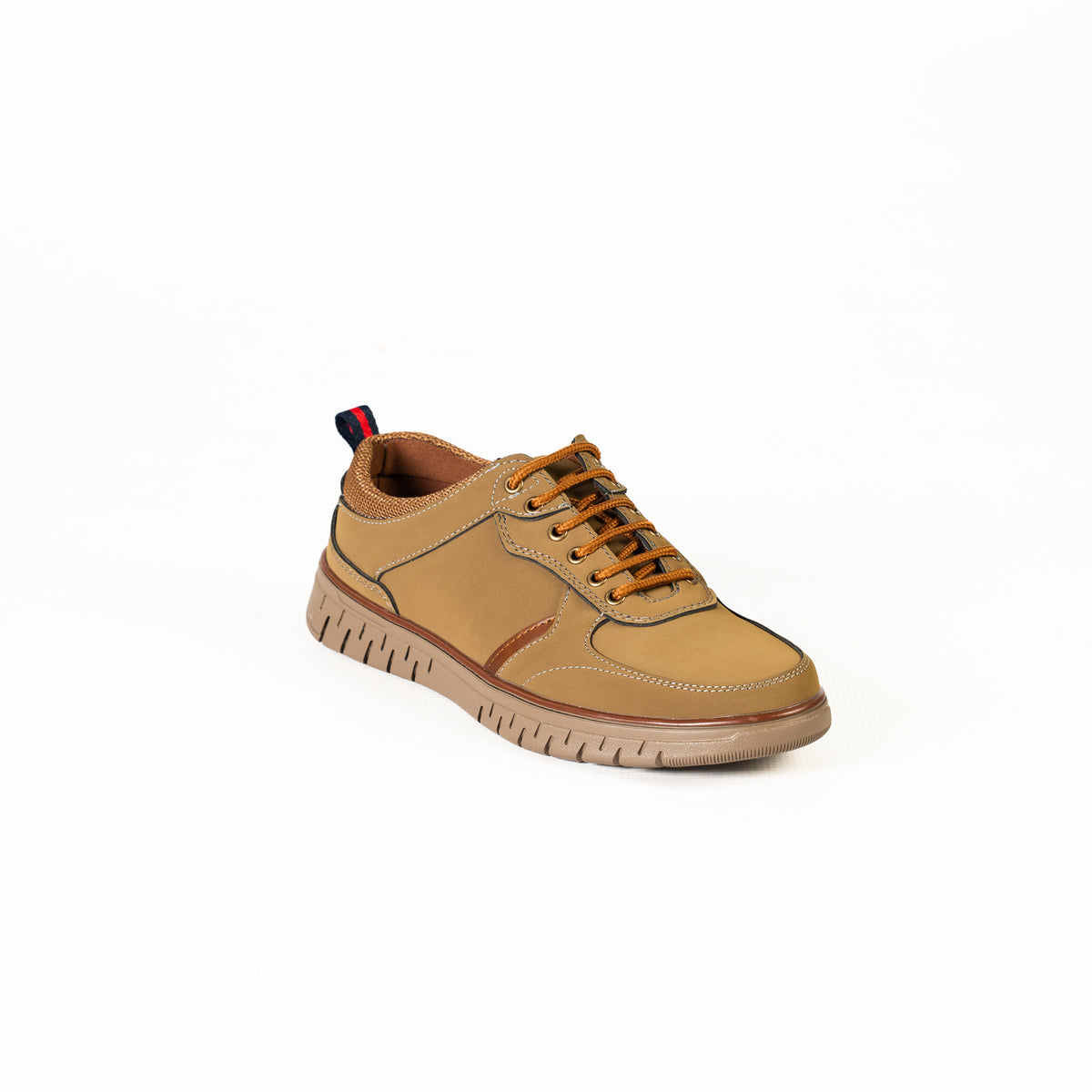 Fay men's casual lace-up sneaker with moc-toe stitching and durable sole