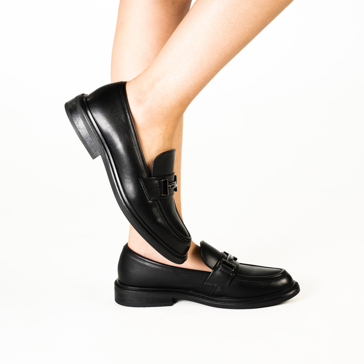 Gillian women's chunky sole penny loafer slip-on shoes