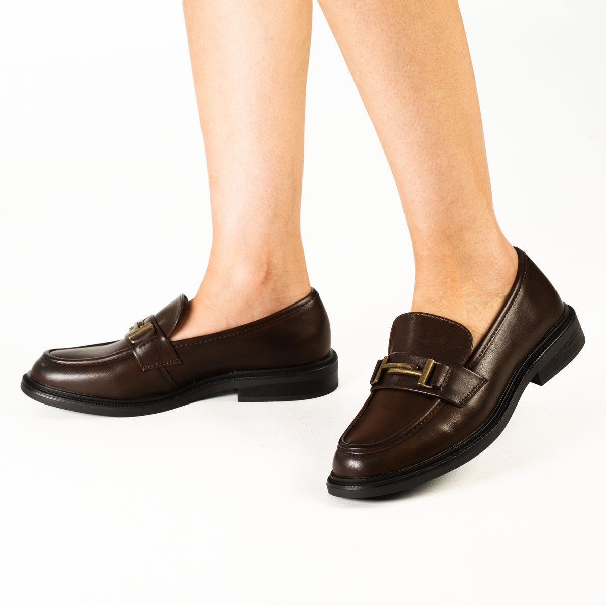 Gillian women's chunky sole penny loafer slip-on shoes