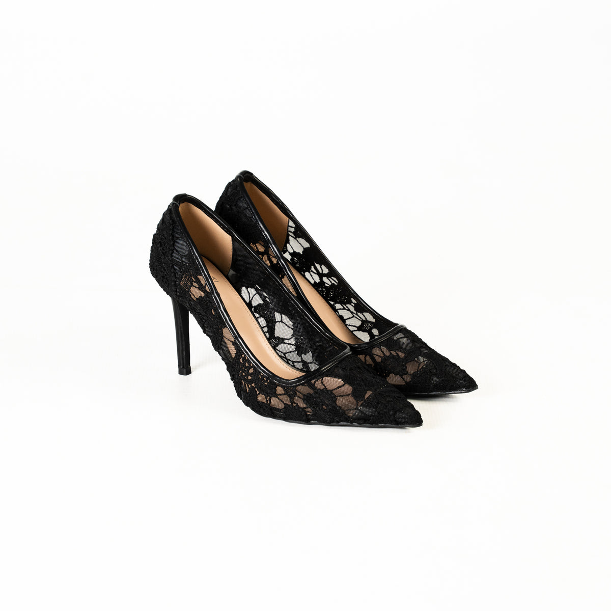Kiana women's elegant lace pointed toe high-heel shoes