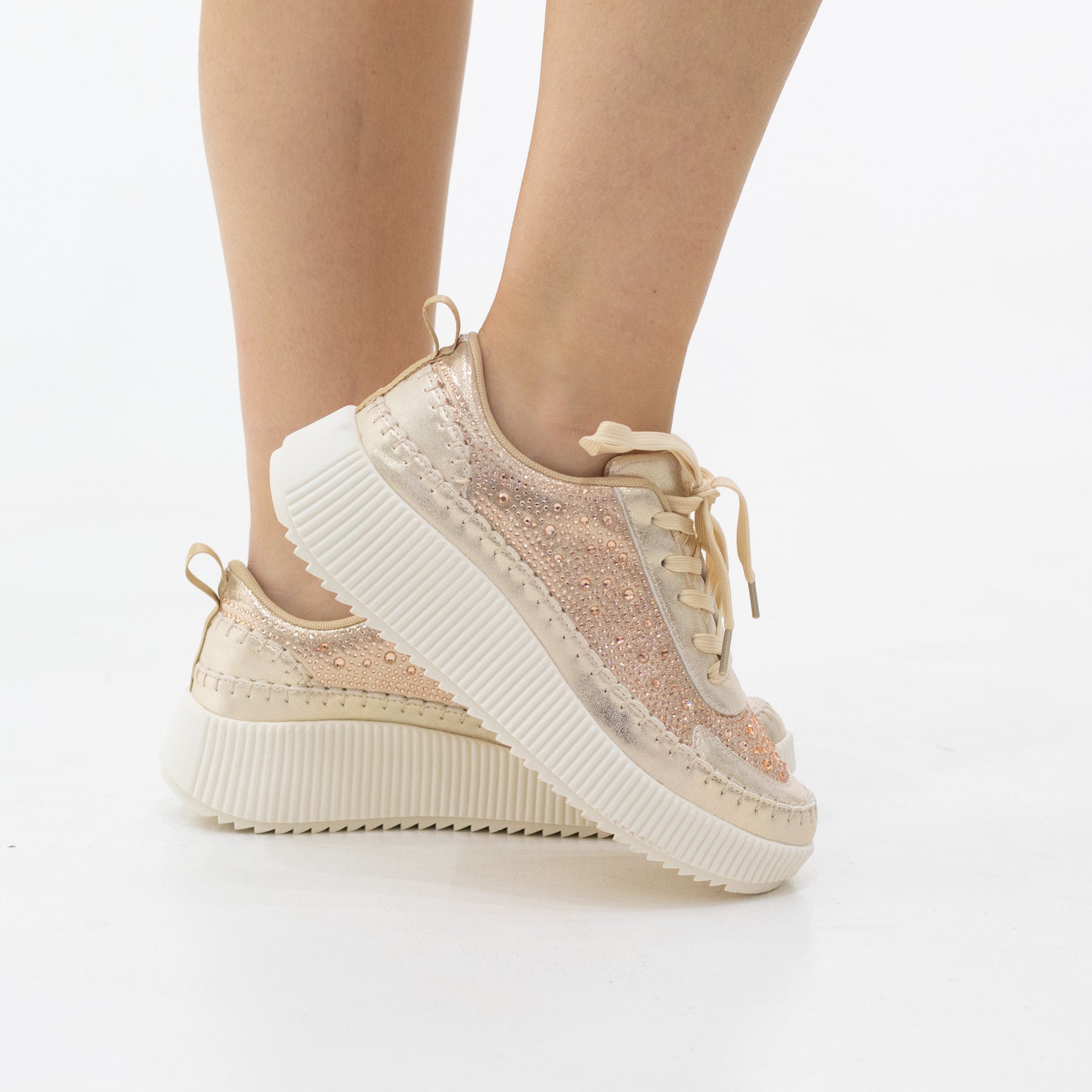 Anika studded casual lace-up sneaker