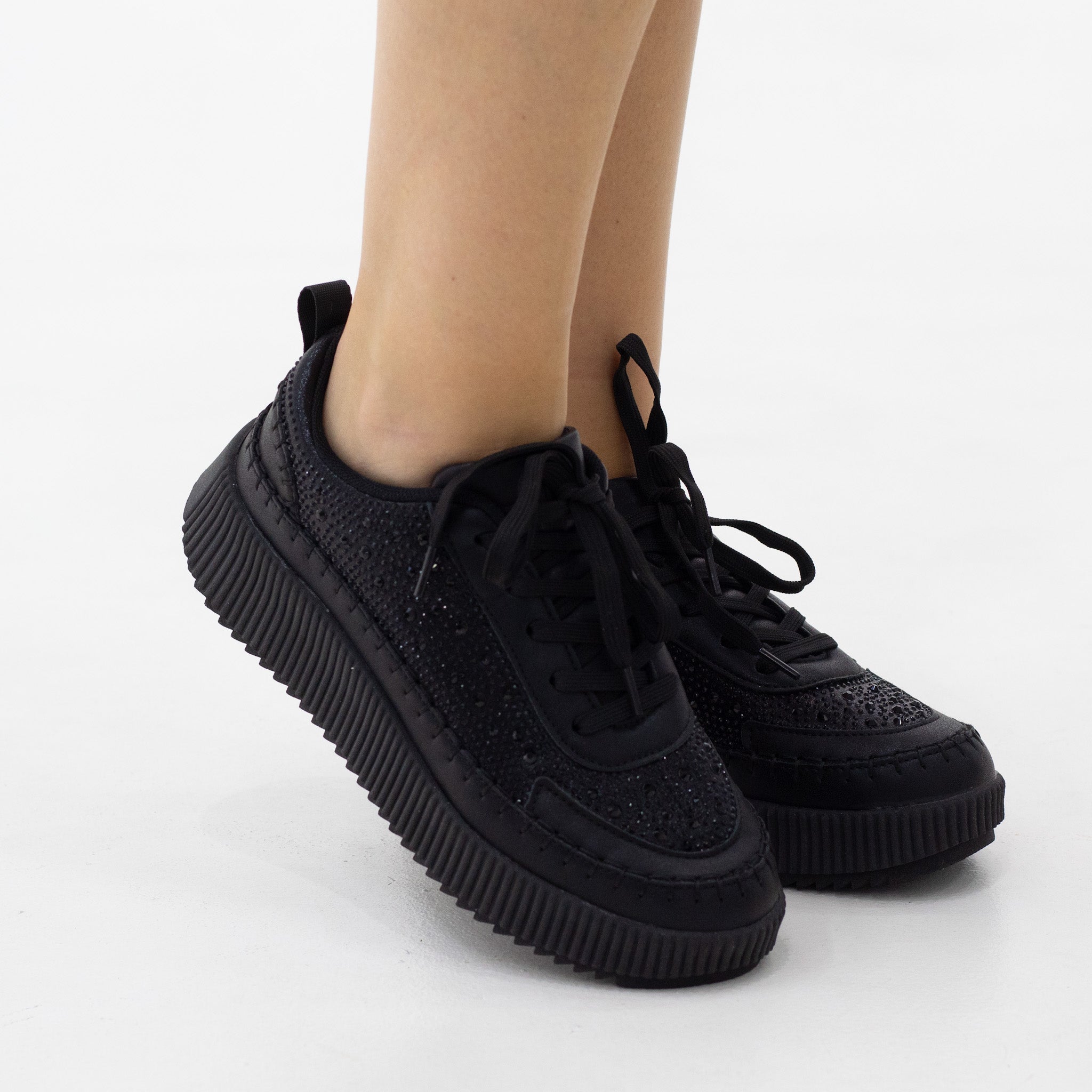 Anika studded casual lace-up sneaker