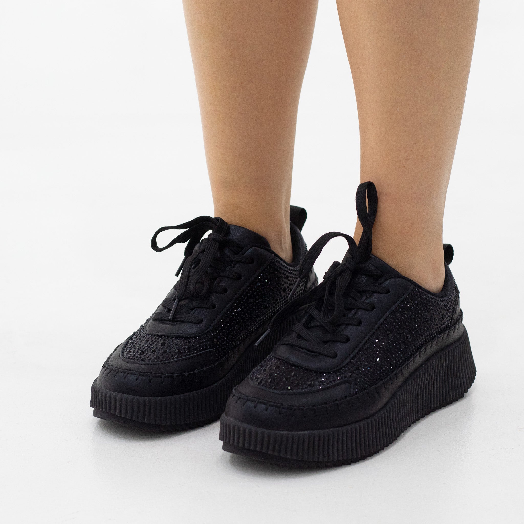 Anika studded casual lace-up sneaker