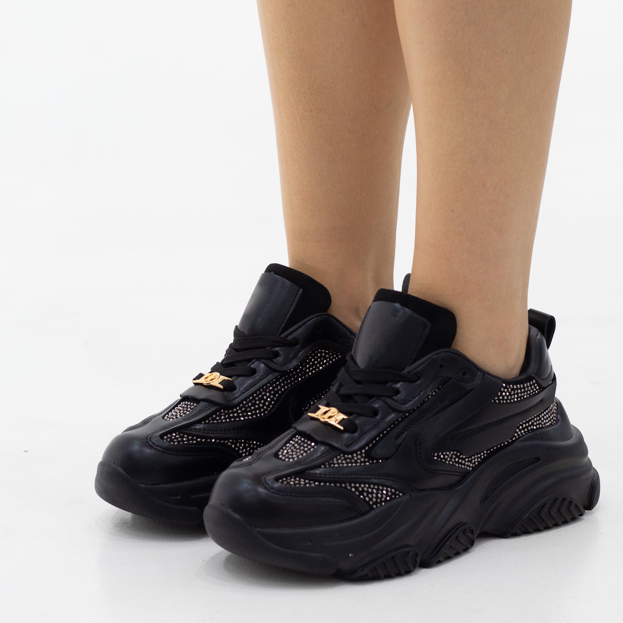 Clara possession diamante lace-up sneaker