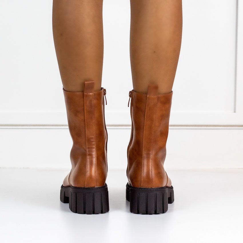 Jill lace up 880819 ankle boot tan