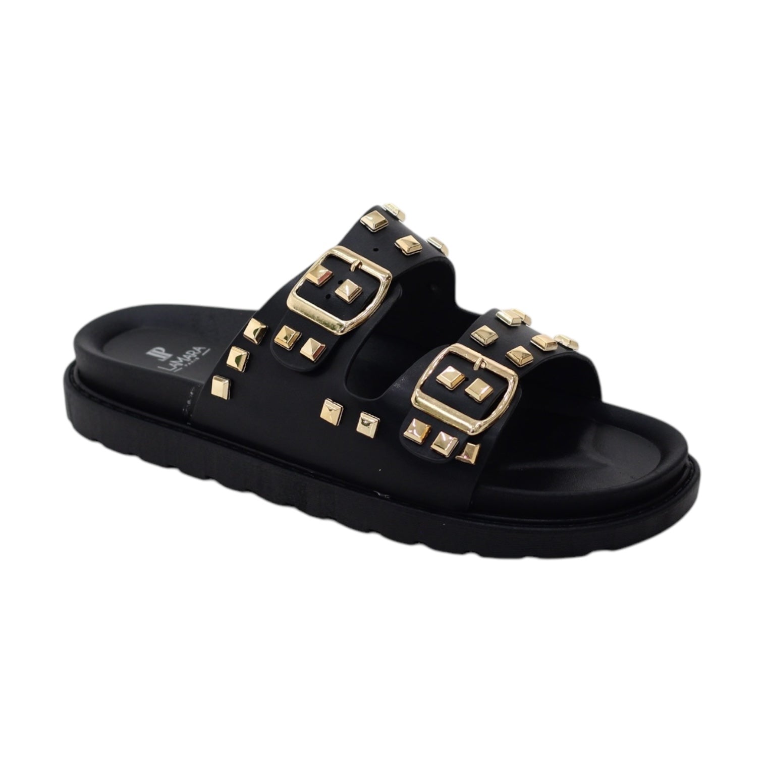 Rakel double band PU studded slide