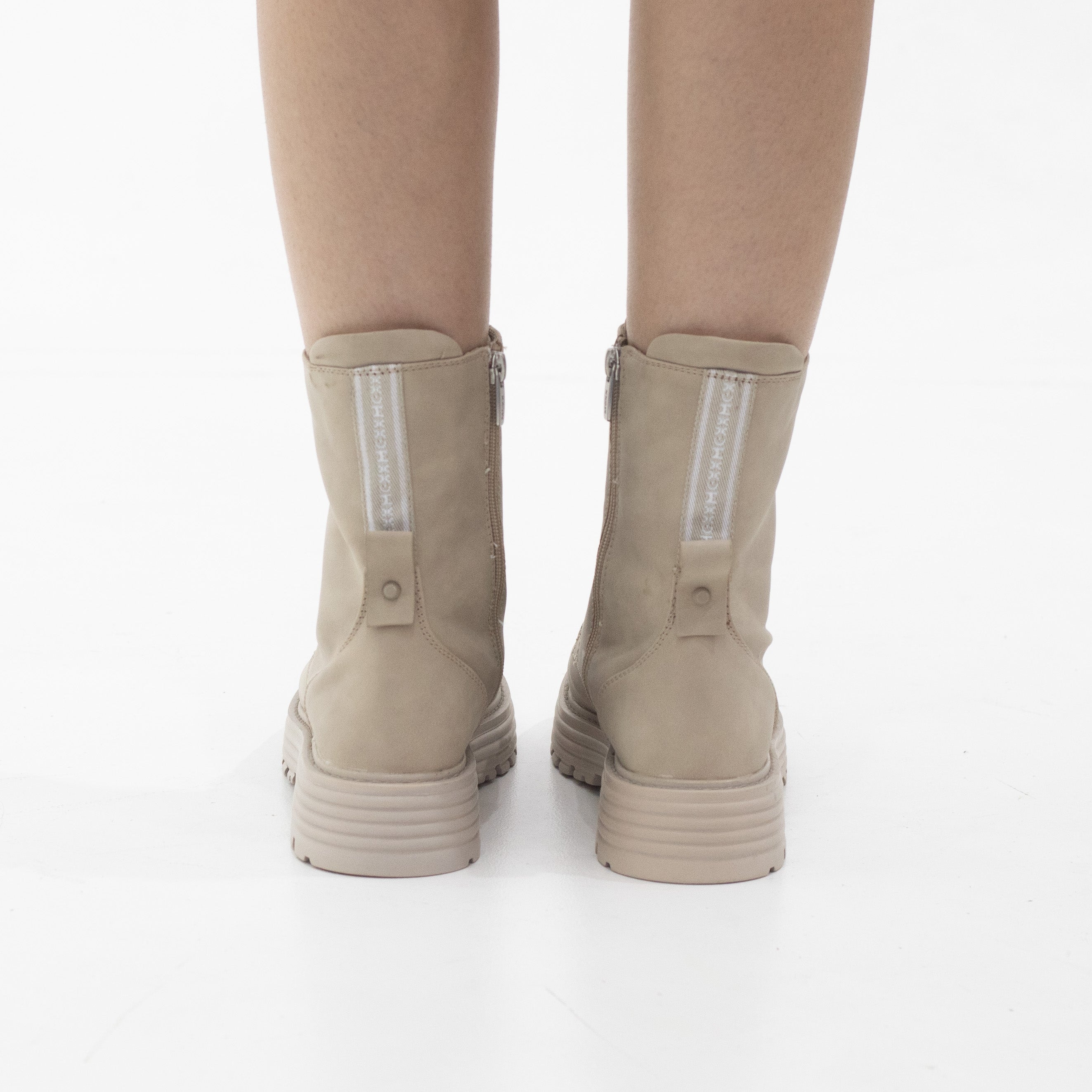 Mexx nubuck pu lace up boot beige