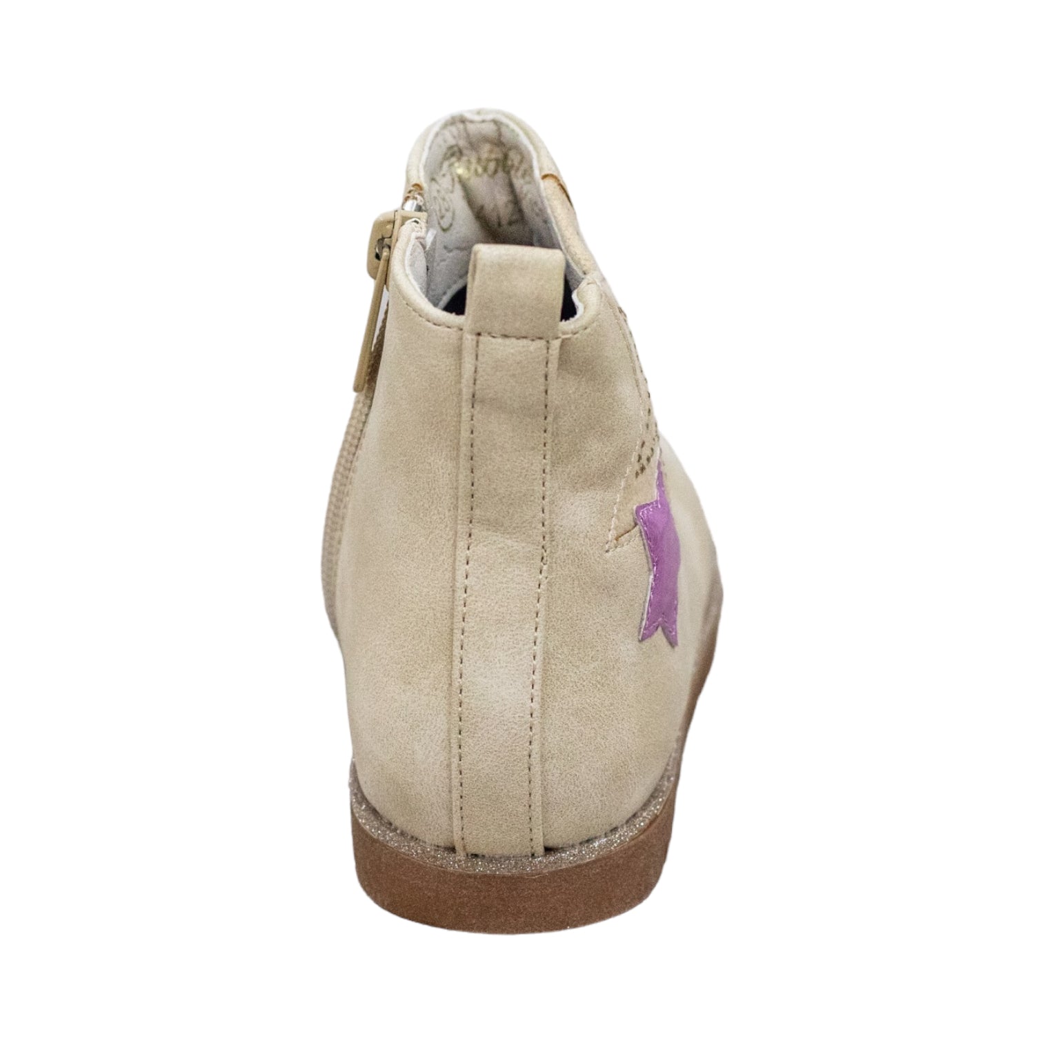 Solange girls ankle boot with star detailed beige