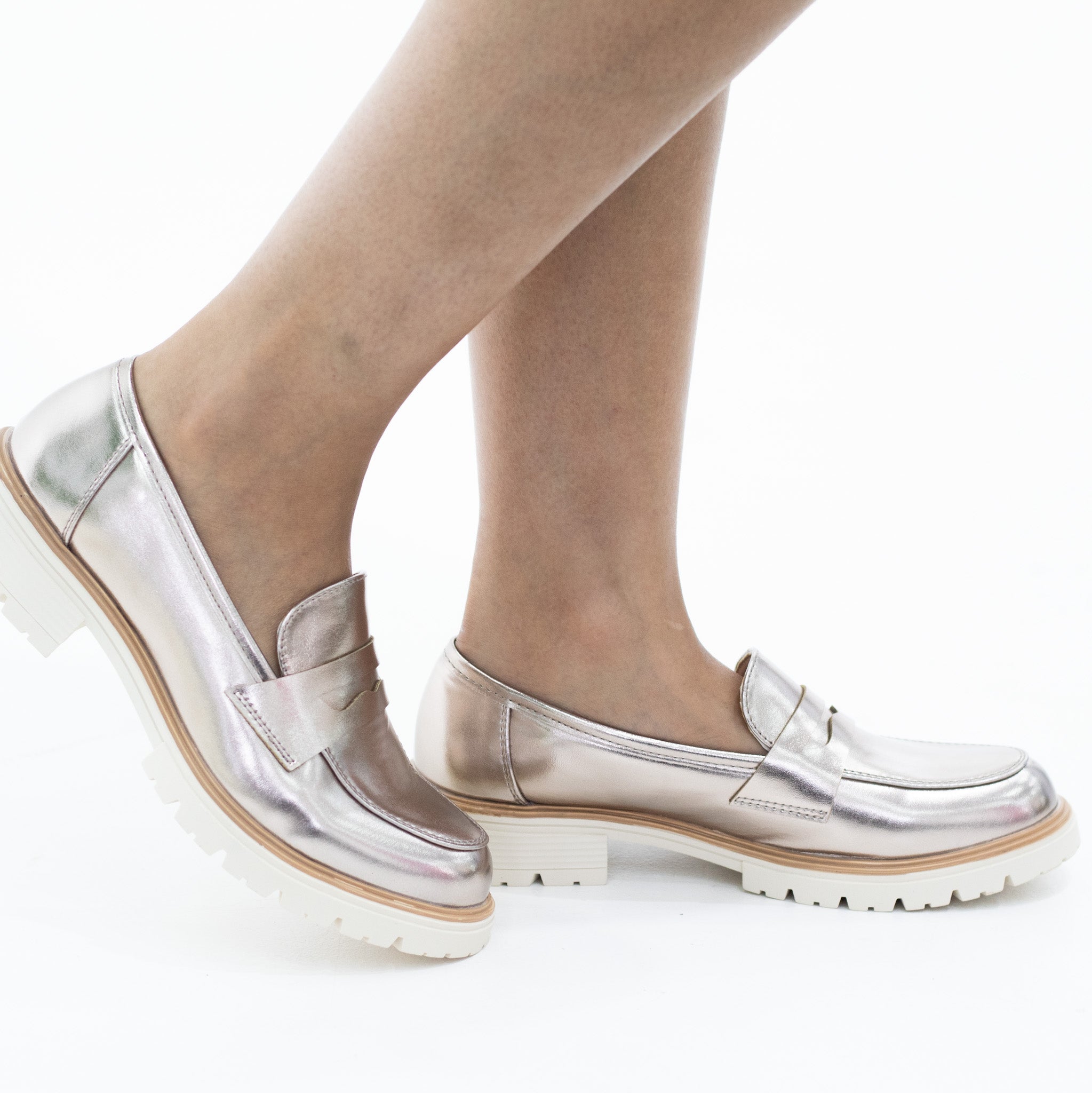 Larisa chuncky slip-on moc champagne