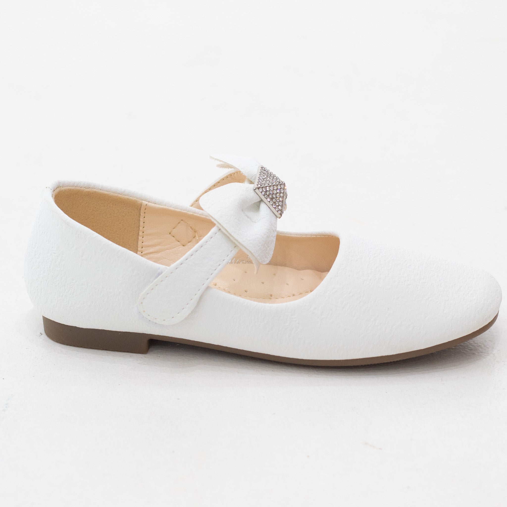 Thea infants girls dress pump with bow strap