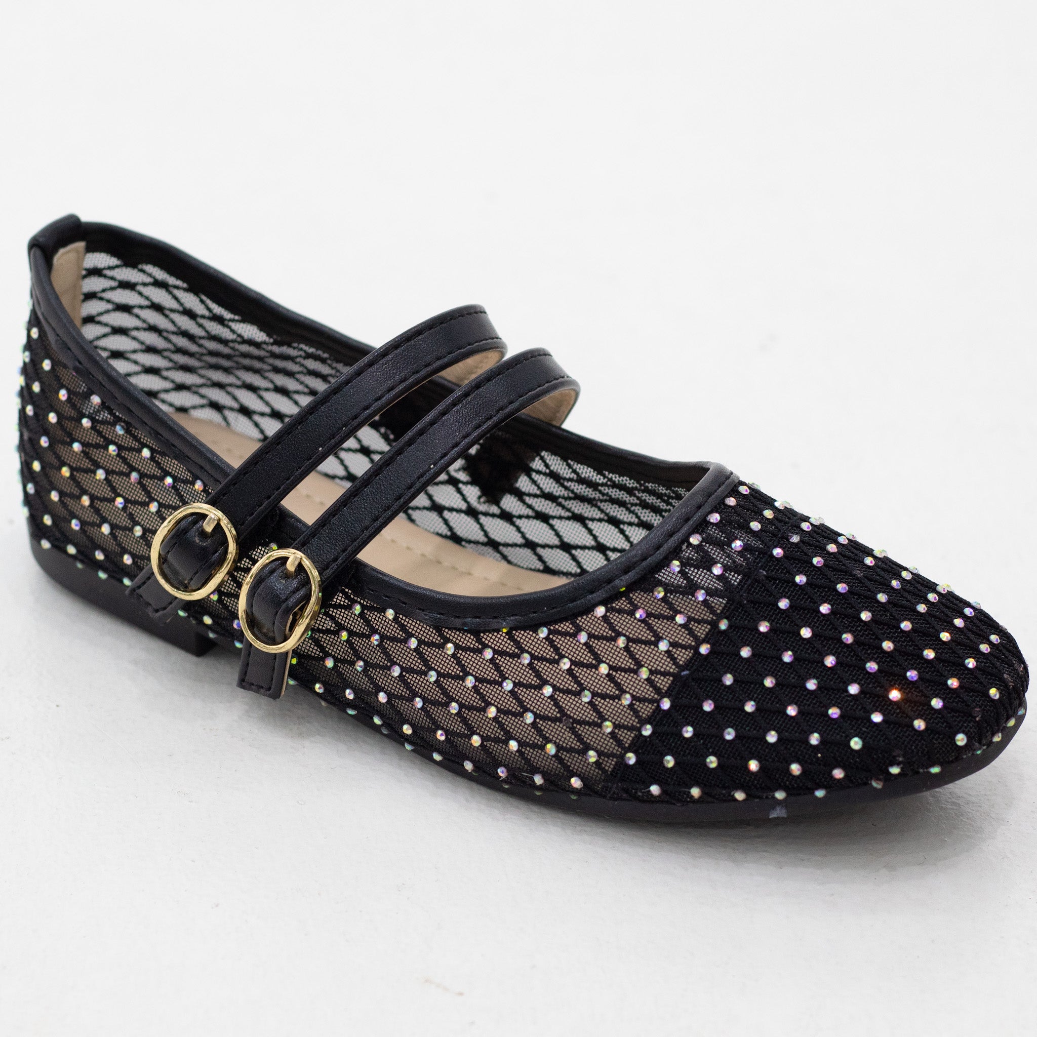 Saga girls dress mesh diamante detailed pump